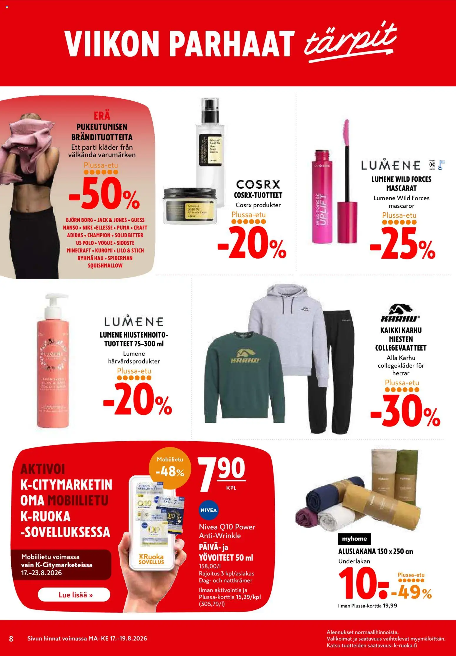 K-Citymarket tarjoukset – voimassa 17/08/2026 alkaen | Sivu: 8