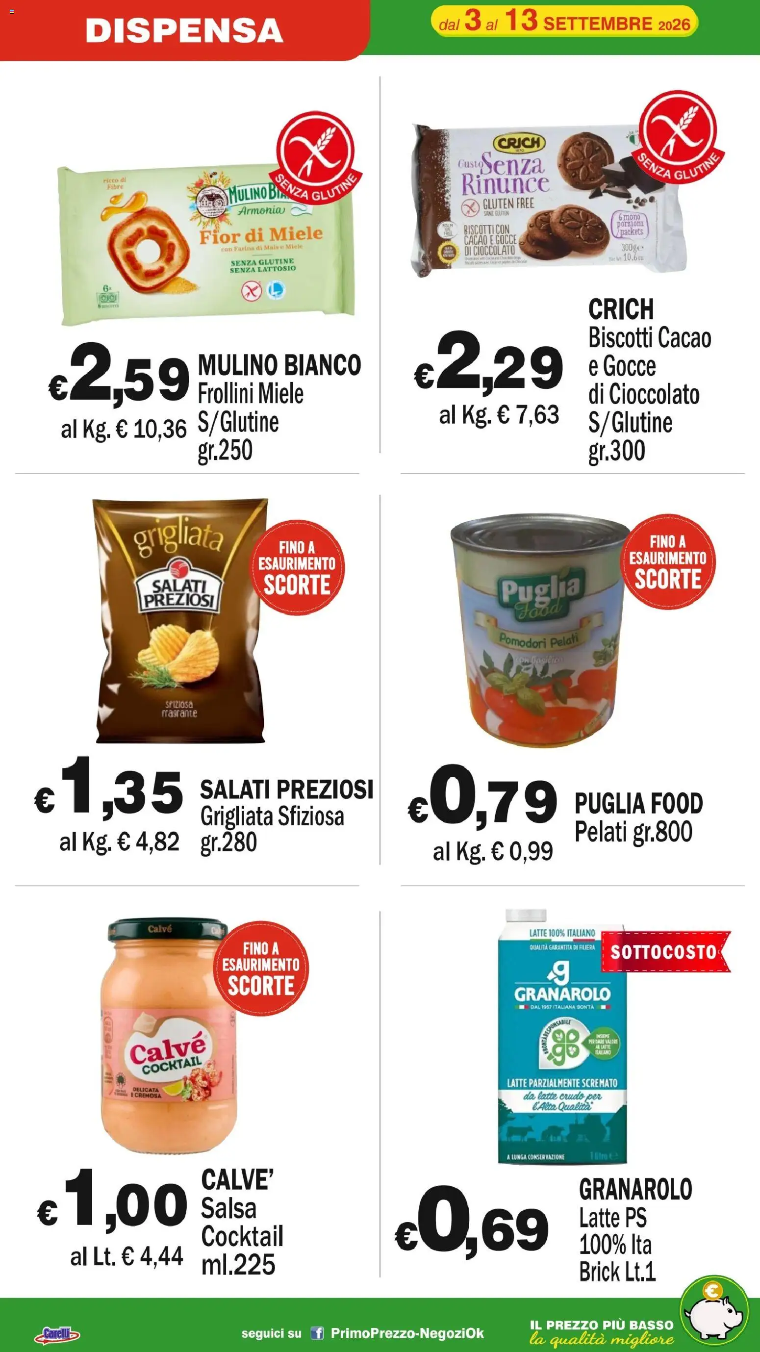 Volantino Primo Prezzo del 03/09/2026 | Pagina: 18