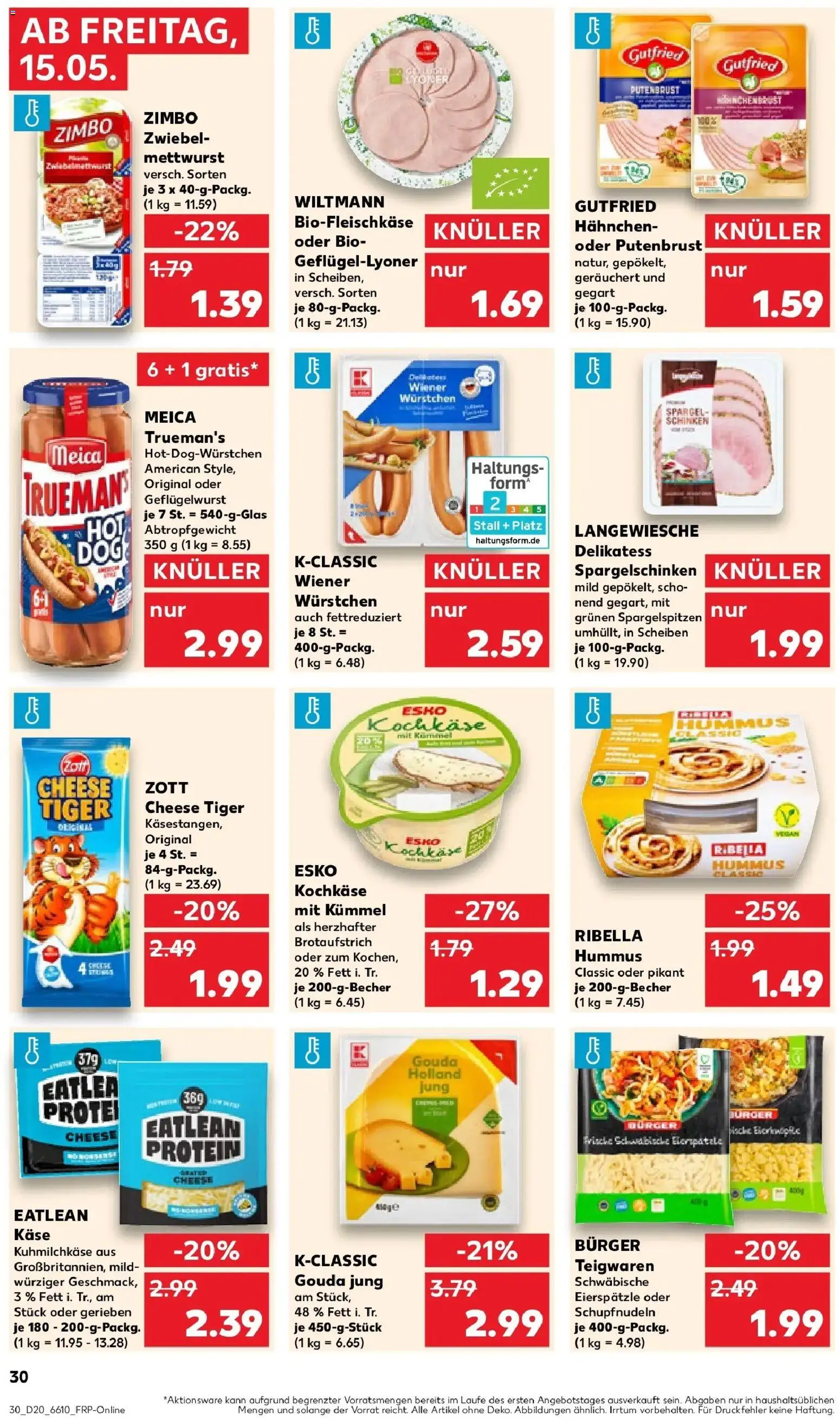 Kaufland Prospekt Bendorf	 – gültig ab 10.05.2026 | Seite: 37 | Produkte: Gouda, Burger, Spargel, Pasta