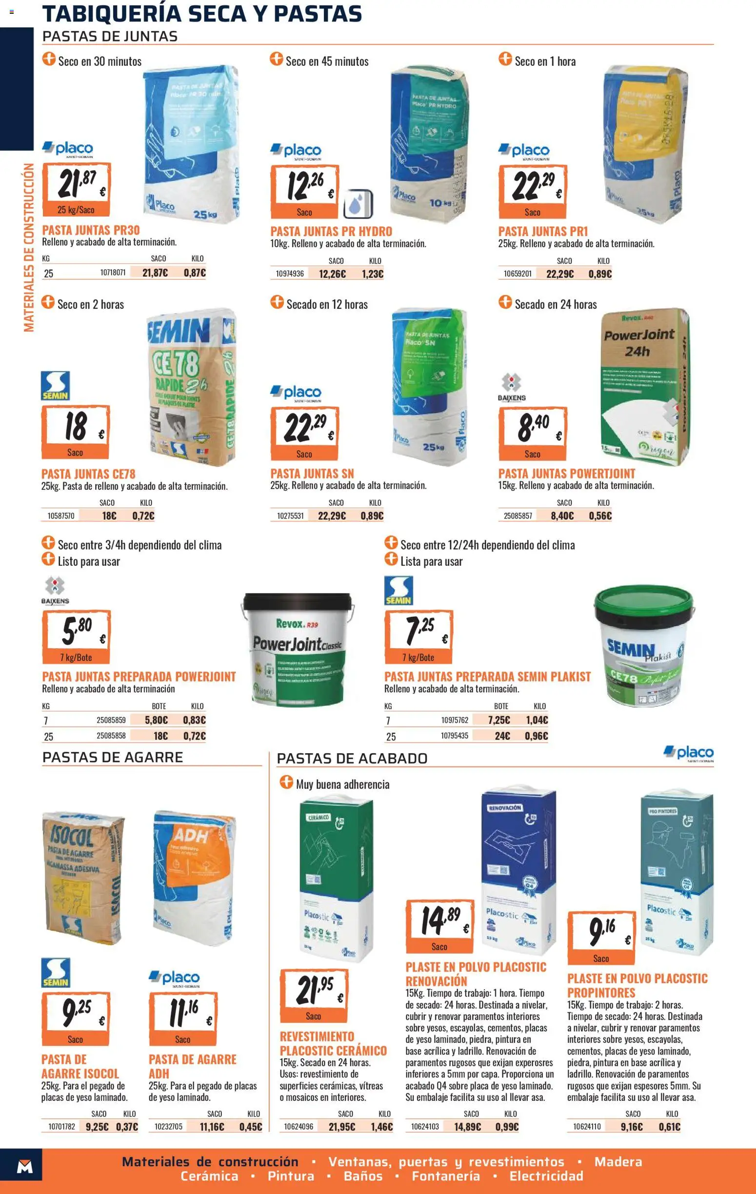 Obramat - Reformas Otono Imprenta Almacenes 06 Castellon 2026 │ válido desde el 09/10/2026 | Página: 4 | Productos: Polvo, Pasta, Puertas