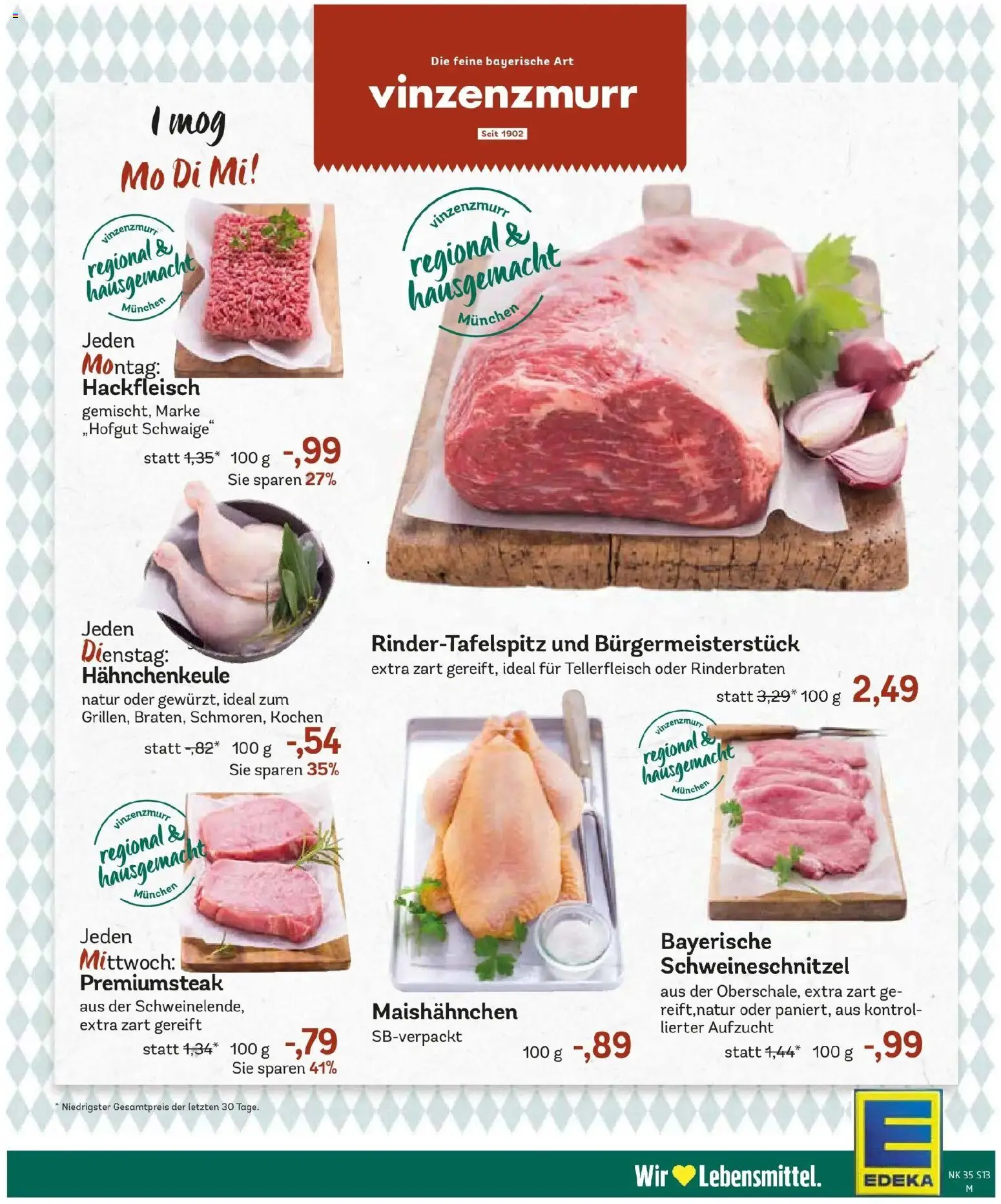 Edeka Prospekt Olching (ab 24.08.2026) » Angebote Online | Seite: 15 | Produkte: Rinderbraten, Hackfleisch