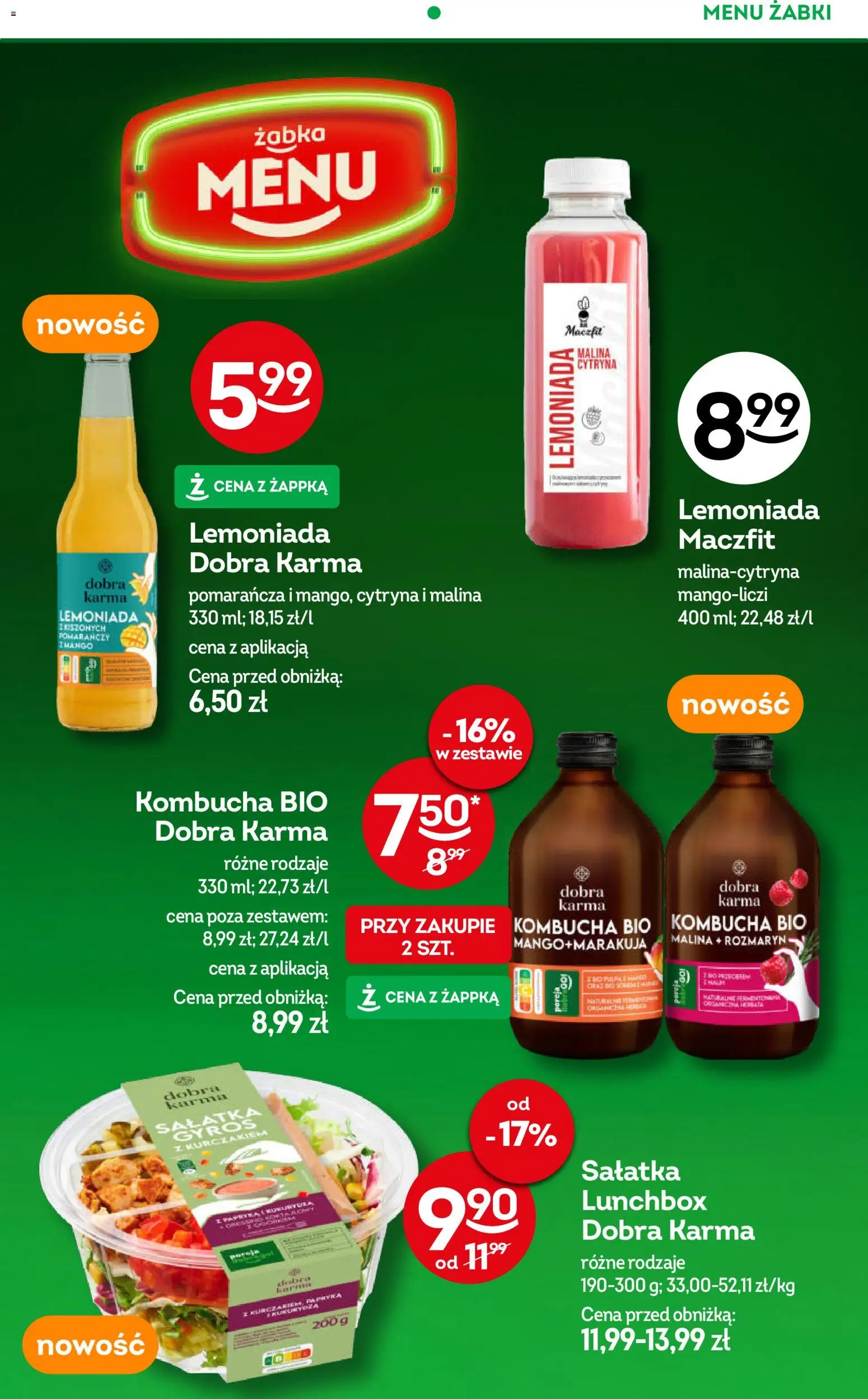 Żabka gazetka od 15.07.2026 | Strona: 74 | Produkty: Cytryna, Malina, Lemoniada, Kombucha
