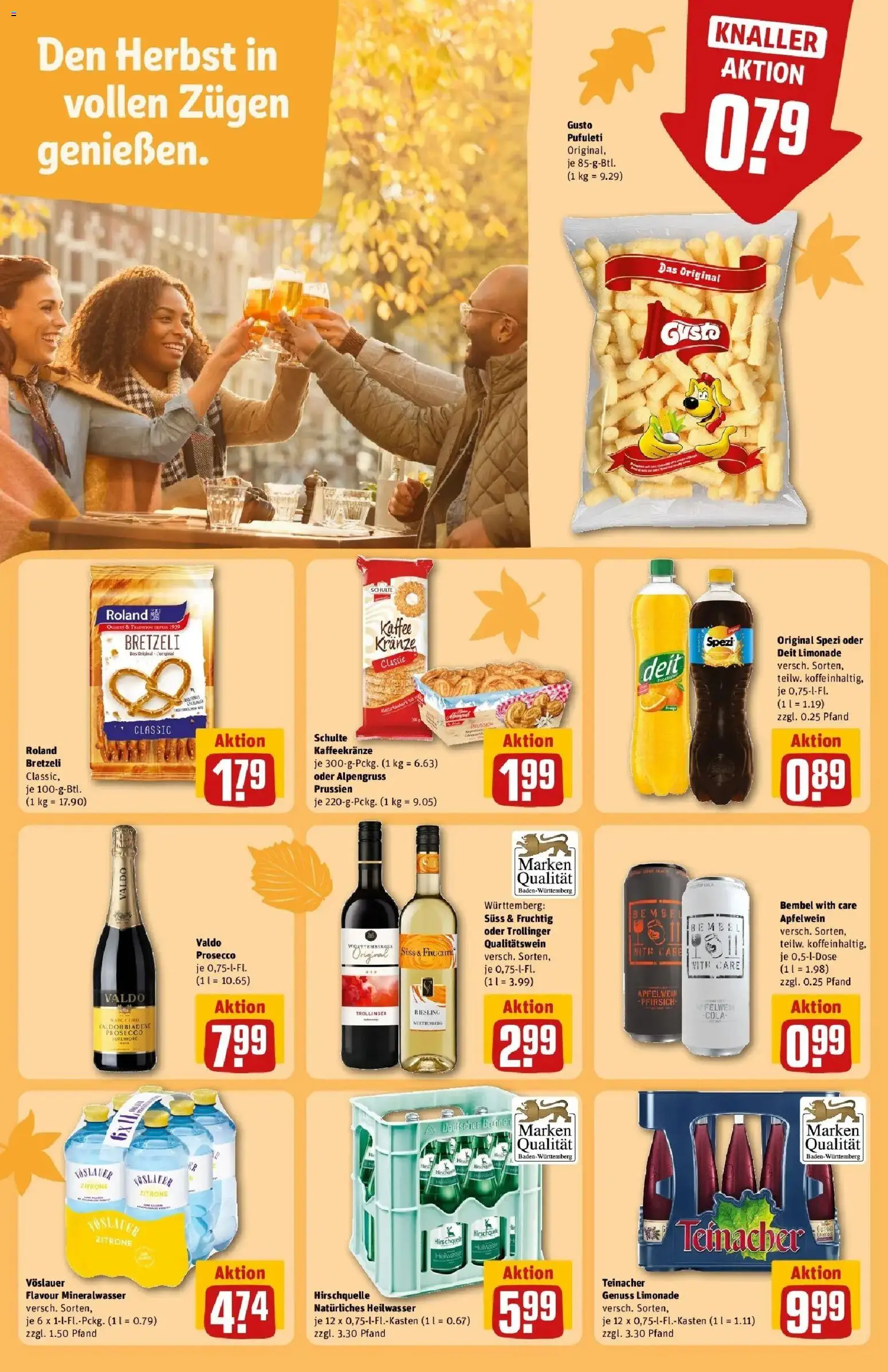 REWE Prospekt ab 12.10.2026 zum Blättern » Angebote | Seite: 23 | Produkte: Kaffee, Limonade, Zitrone, Pfirsich