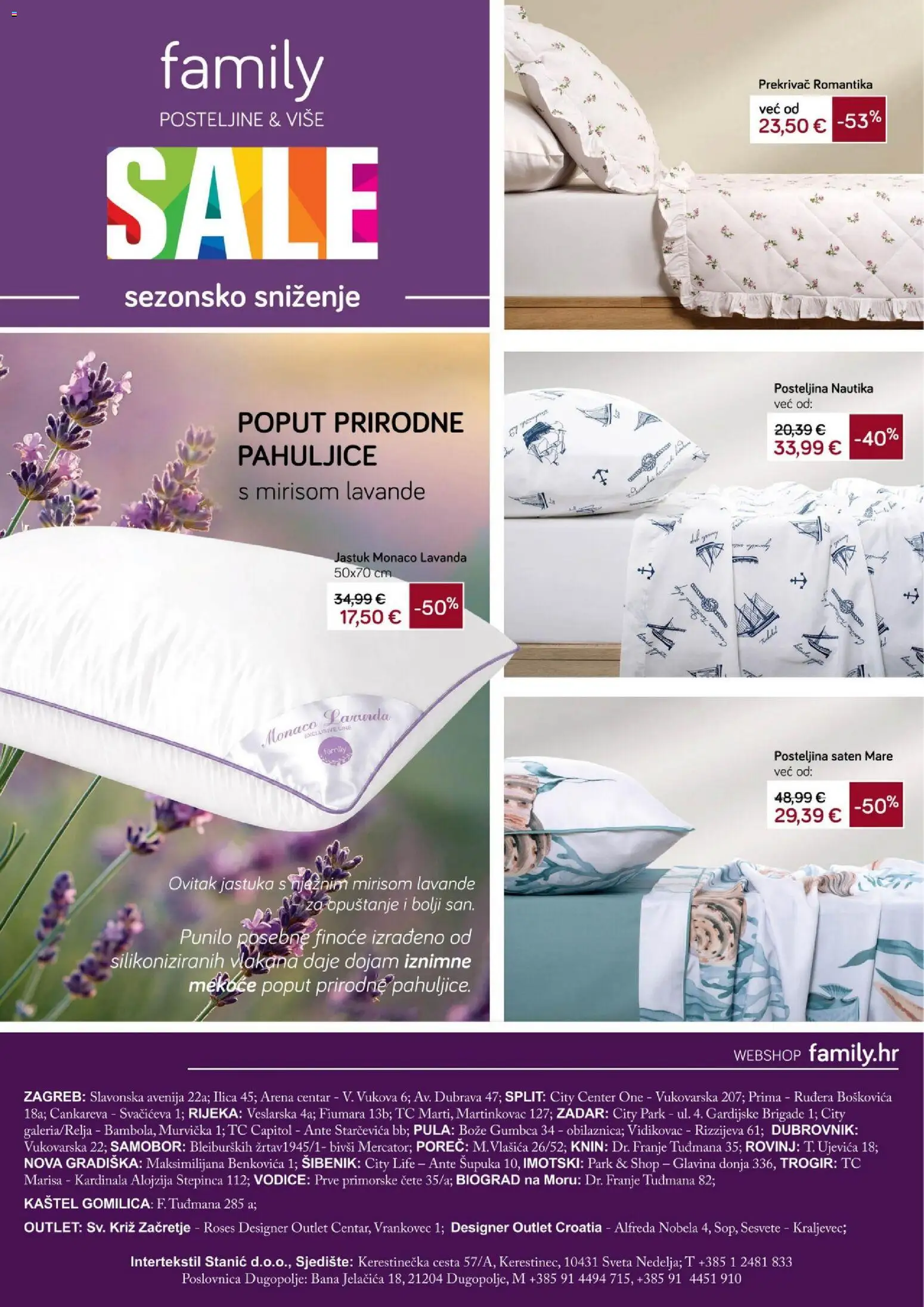 Stanić Diskont katalog | vrijedi od 23.07.2026 | Stranica: 15 | Proizvodi: Jastuk, Pahuljice, Posteljina