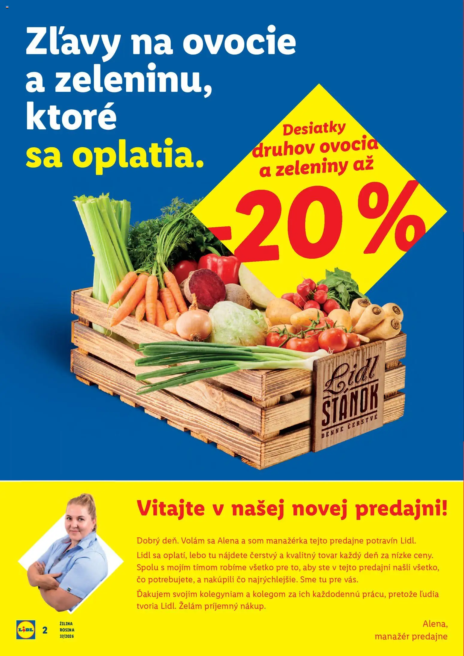 Nové Lidl akcie – leták je platný od 07.09.2026 | Strana: 2 | Produkty: Ovocie