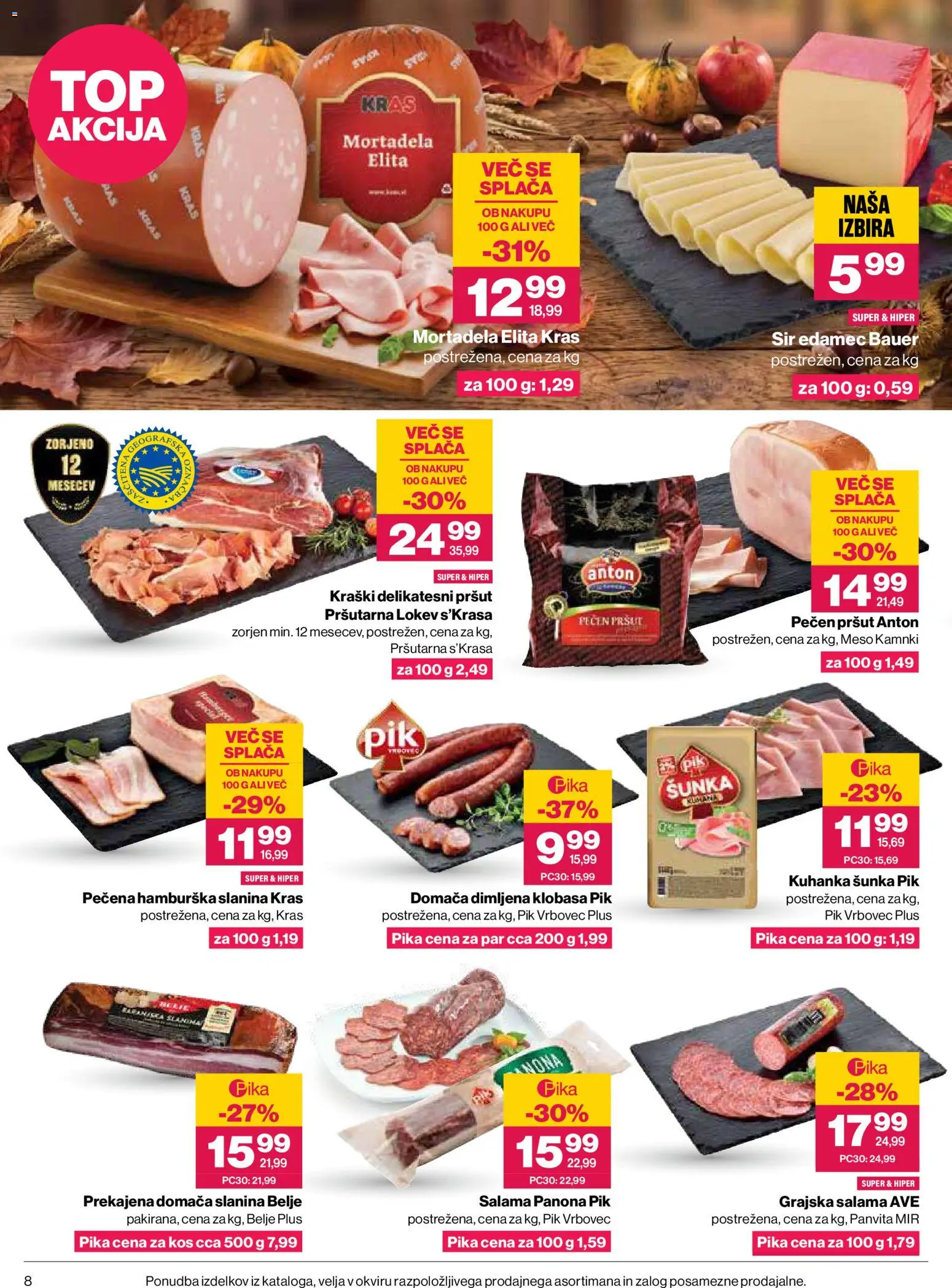 Novi Mercator katalog ponudbe – veljaven od 29.10.2026 | Stran: 8