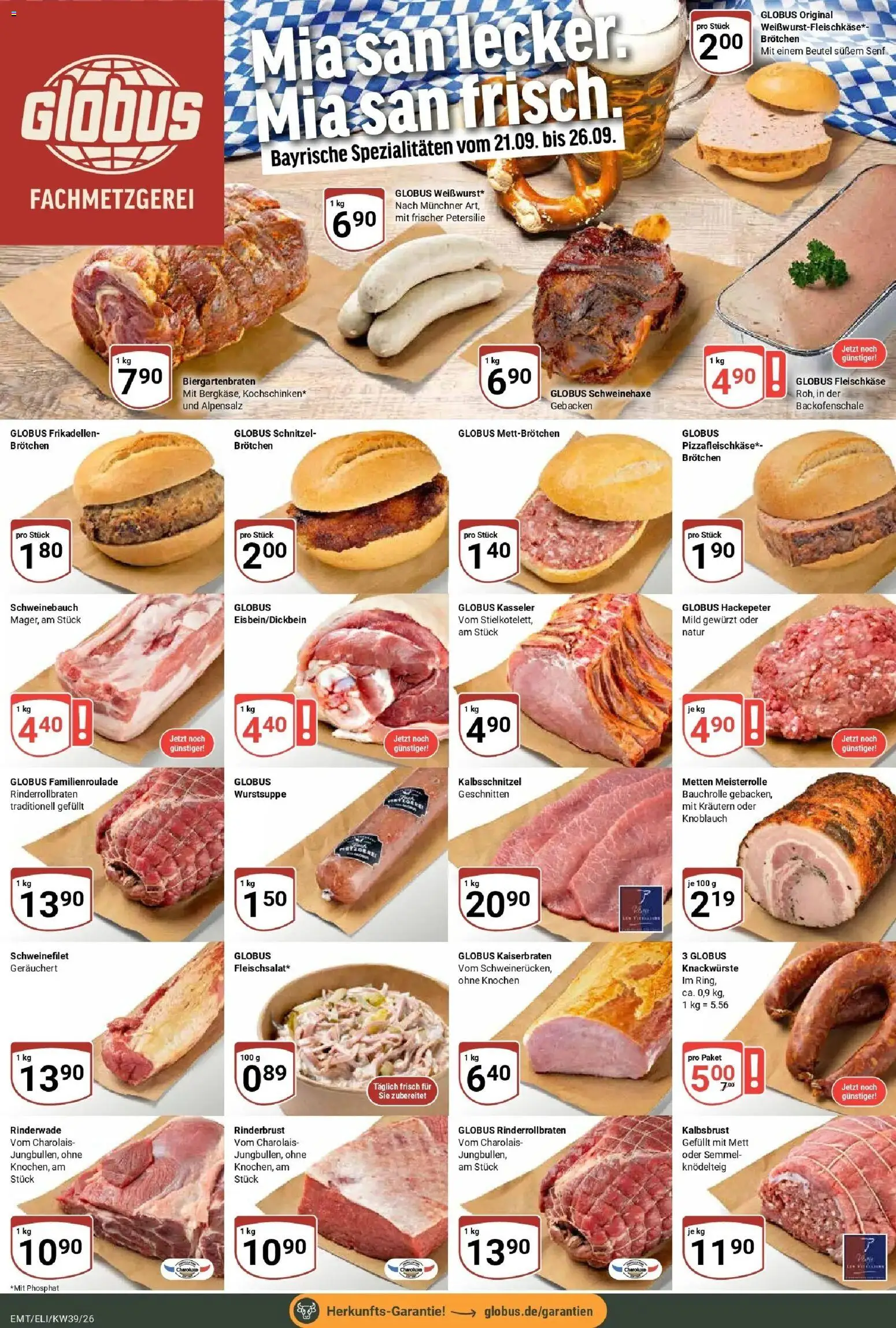 Globus Prospekt Mittelhausen (ab 21.09.2026) » Angebote online | Seite: 10 | Produkte: Schweinebauch, Schnitzel, Knoblauch, Petersilie