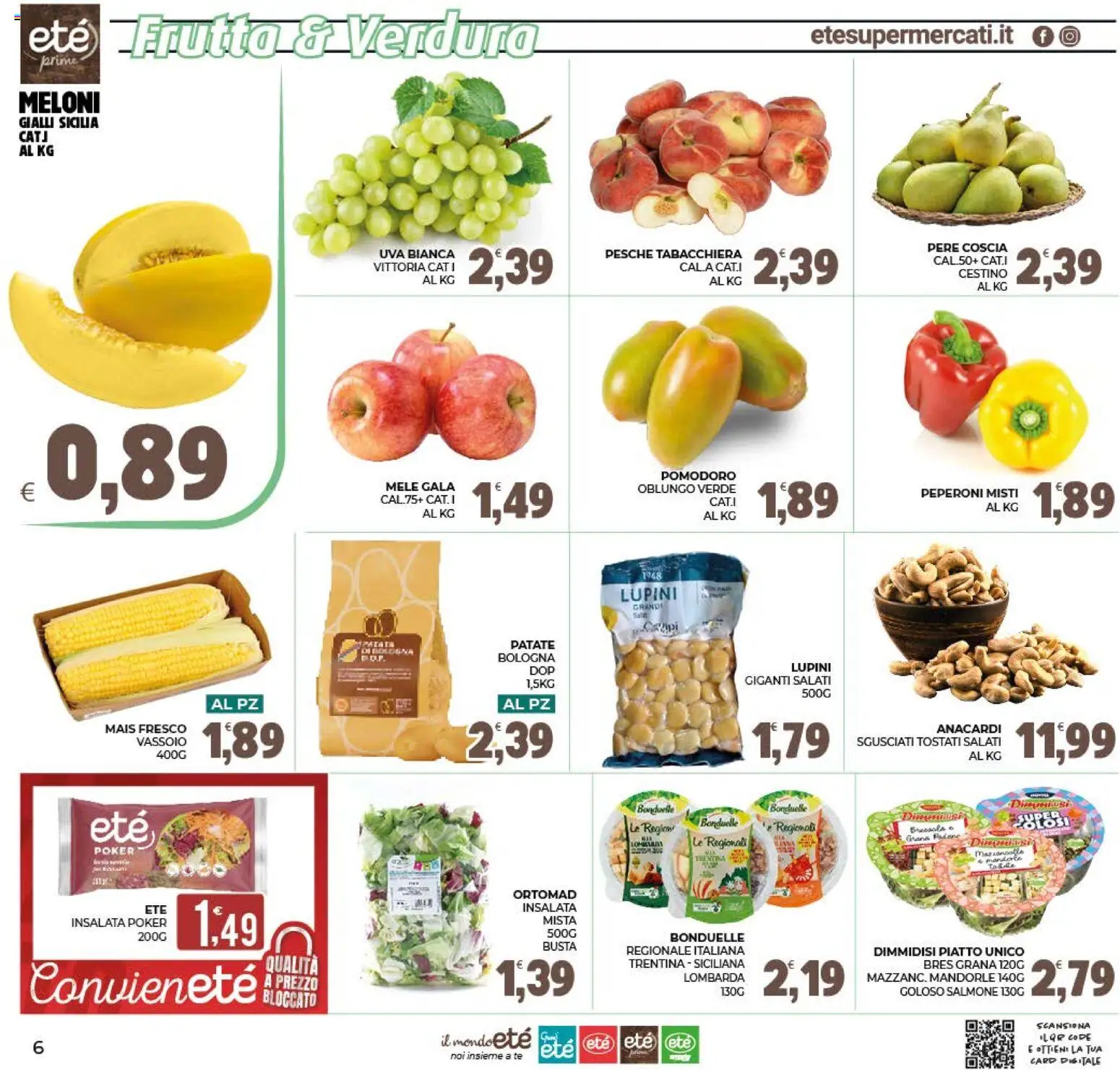 Volantino Eté del 19/08/2026 | Pagina: 6 | Prodotti: Tè, Pere, Pomodoro, Cestino