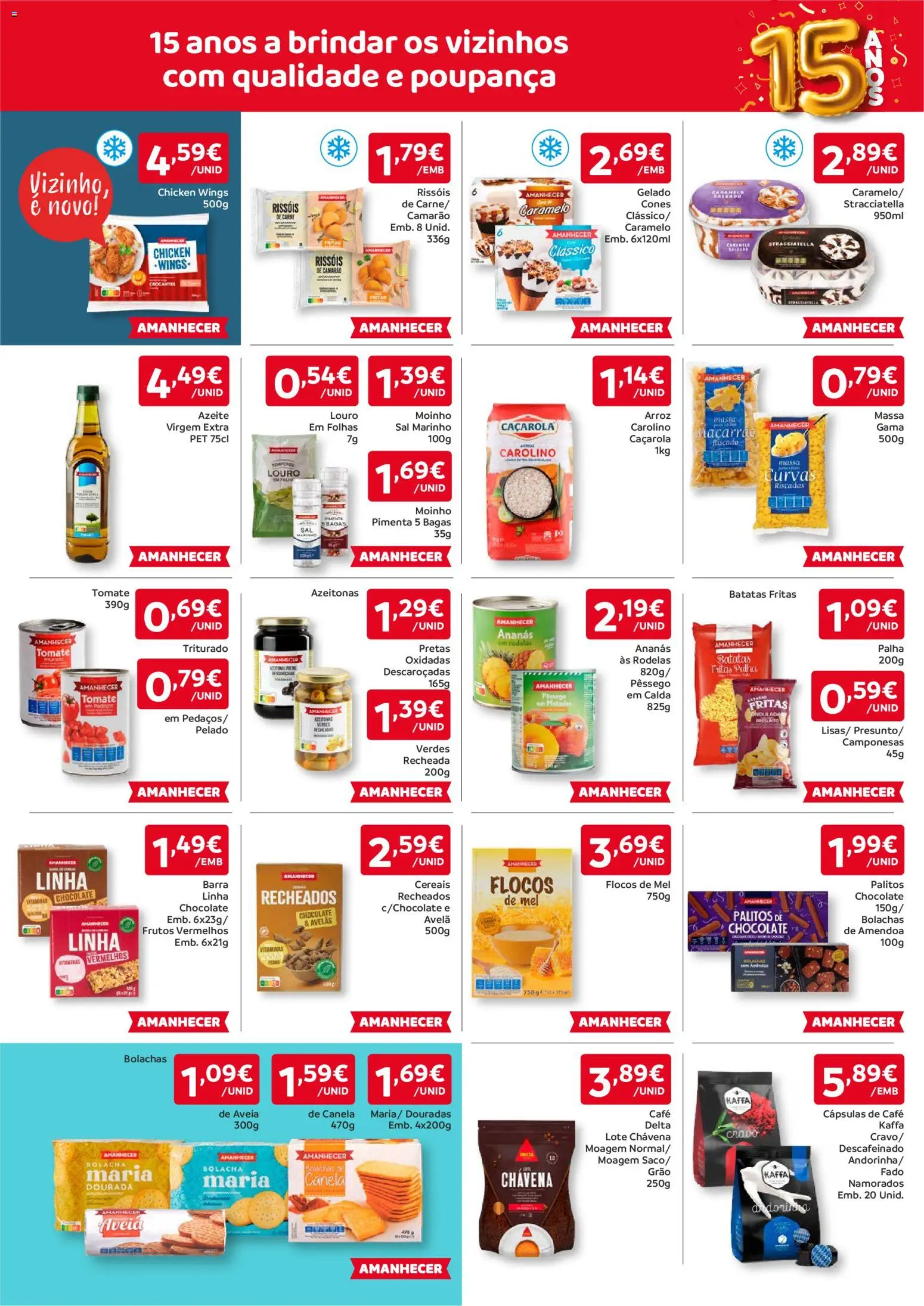 Amanhecer folheto │ válido de 07.05.2026 | Página: 3 | Produtos: Avelãs, Azeite, Azeitonas, Presunto