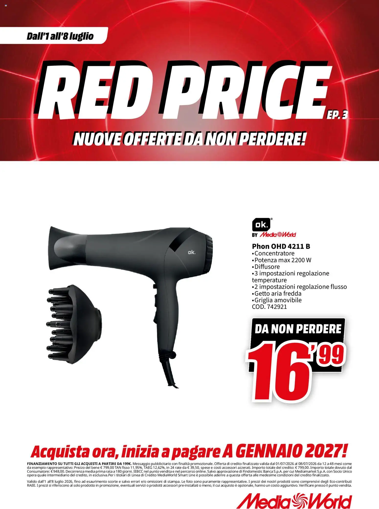 Volantino Media World del 01/07/2026 | Pagina: 54