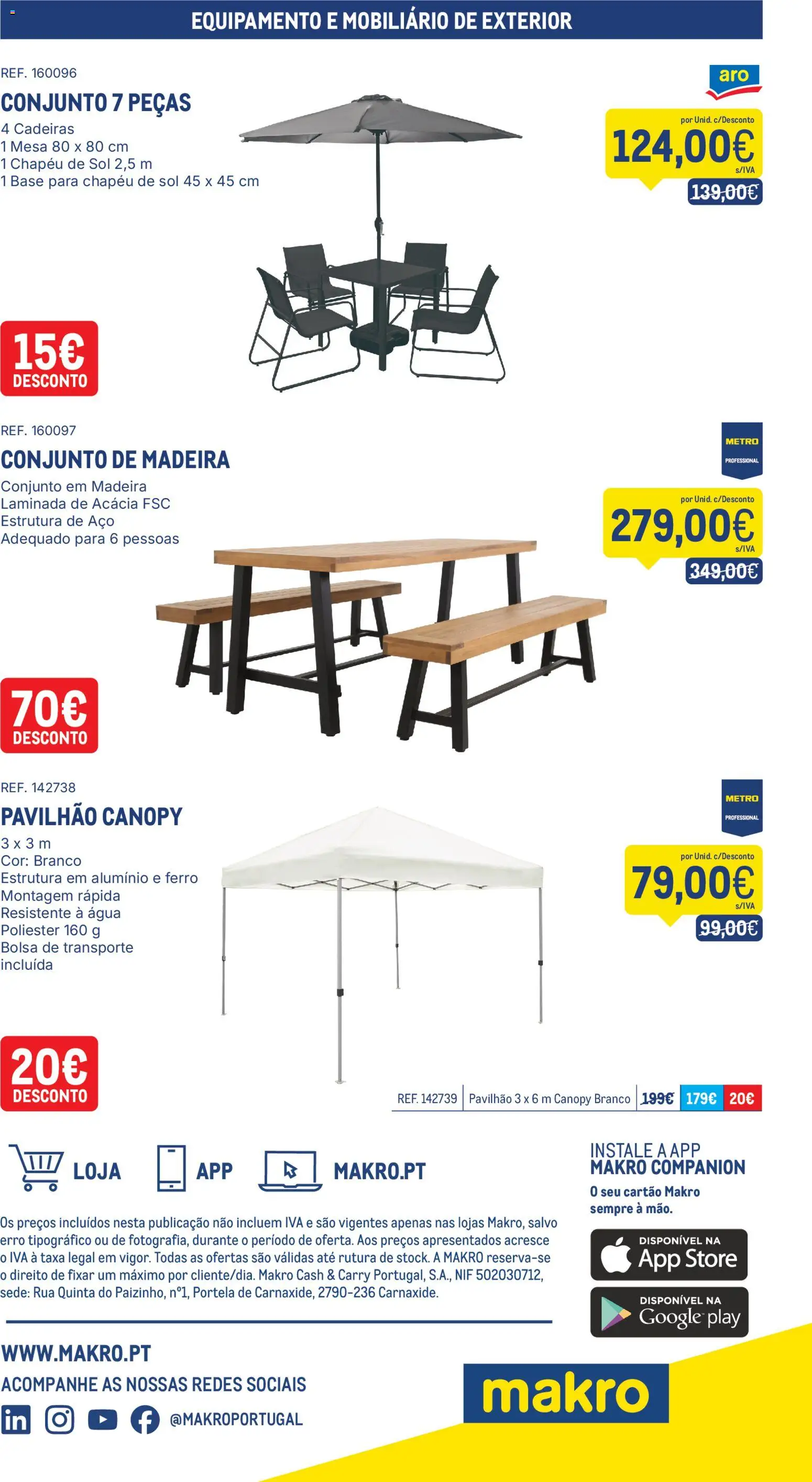 Makro Folheto │ válido de 26.05.2026 | Página: 24 | Produtos: Chapéu, Bolsa, Cadeiras, Base