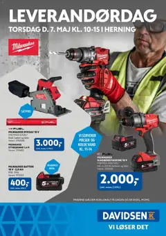 Davidsen - Leverandørdag Milwaukee Herning gyldig fra 07.05.2026