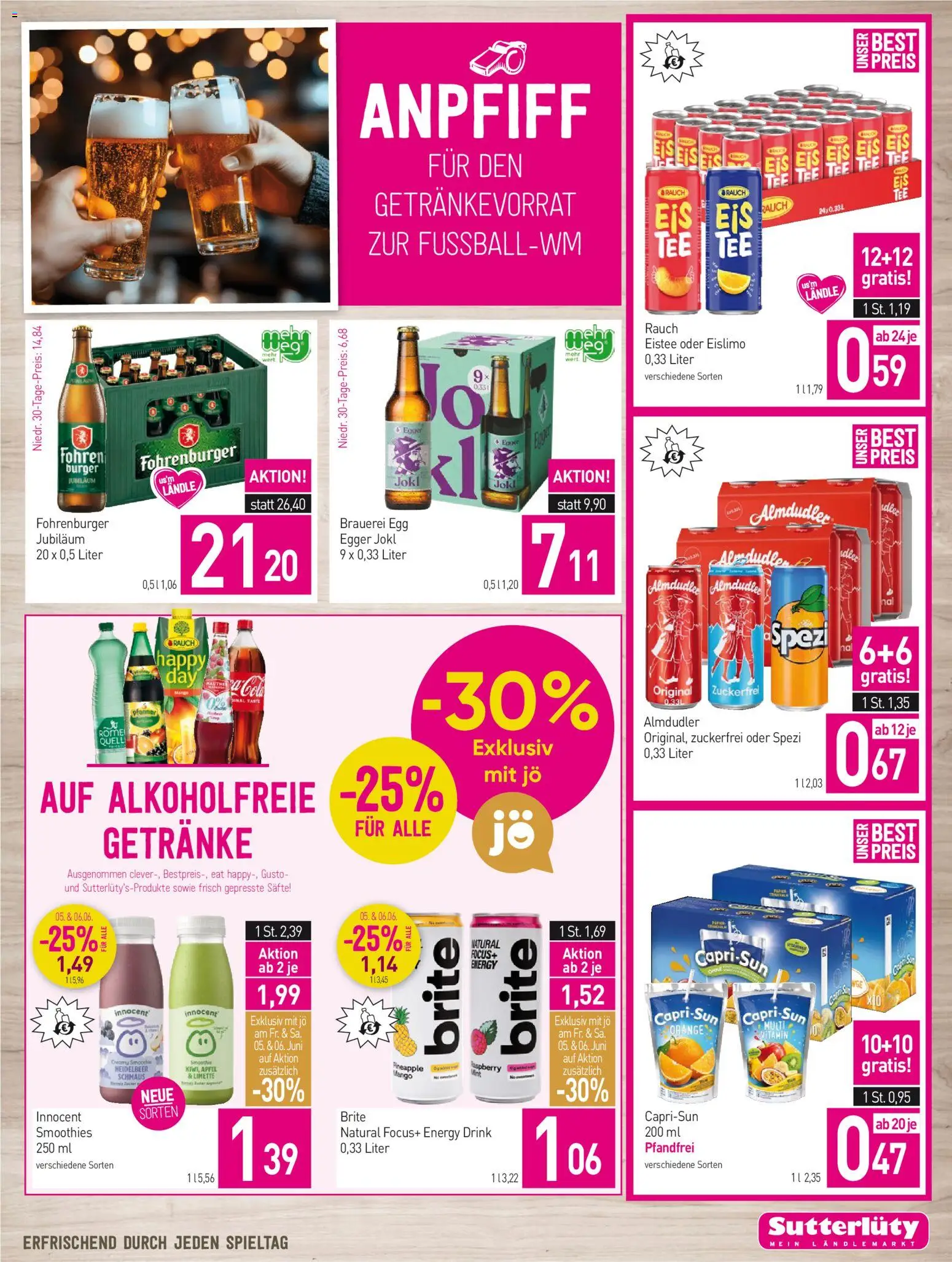 Sutterlüty Flugblatt gültig ab 04.06.2026 | Seite: 15 | Produkte: Eis, Mango, Limette, Äpfel