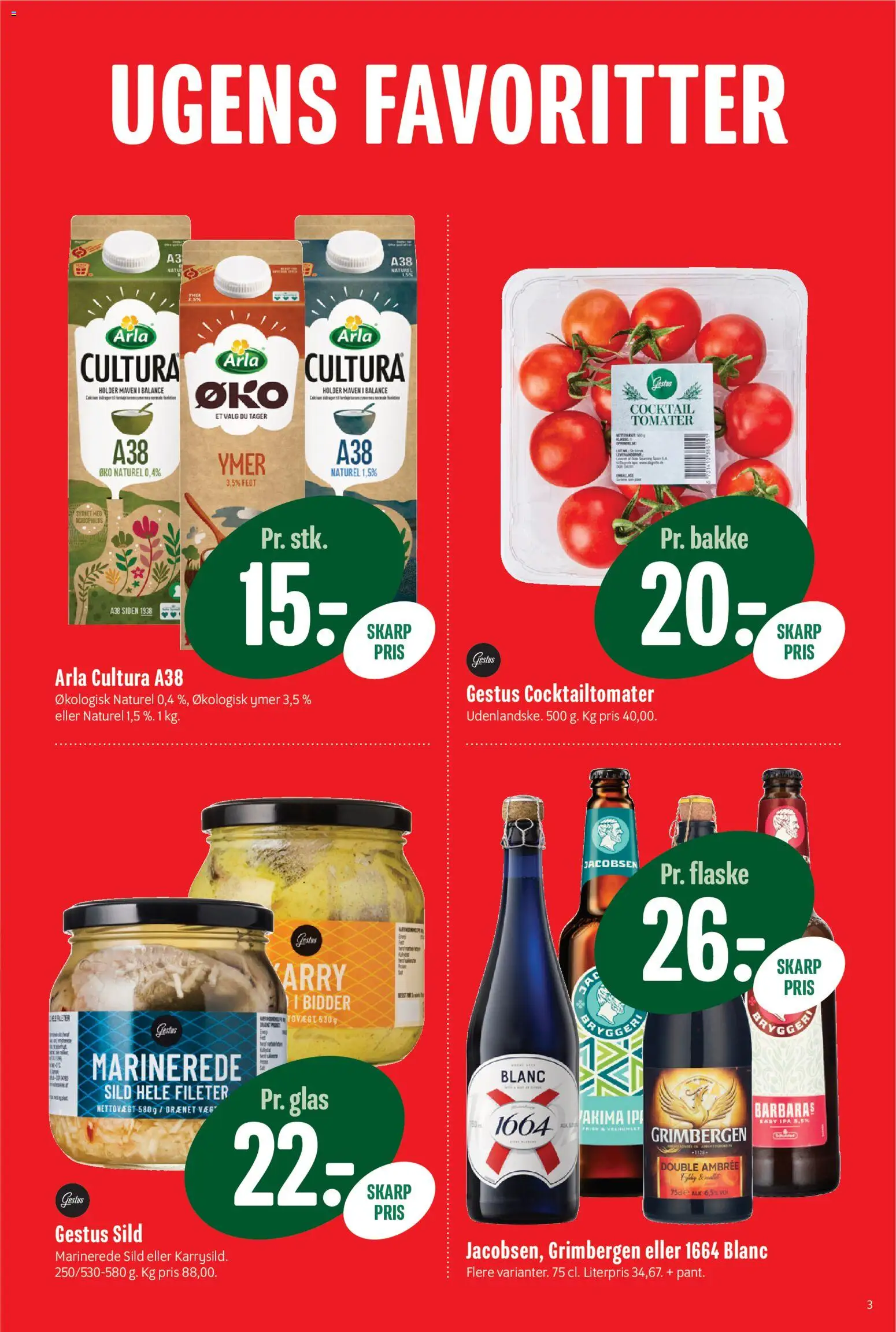 Min Købmand tilbudsavis – gyldig fra 22.05.2026 | Side: 4 | Produkter: Tomater, Ymer, Sild