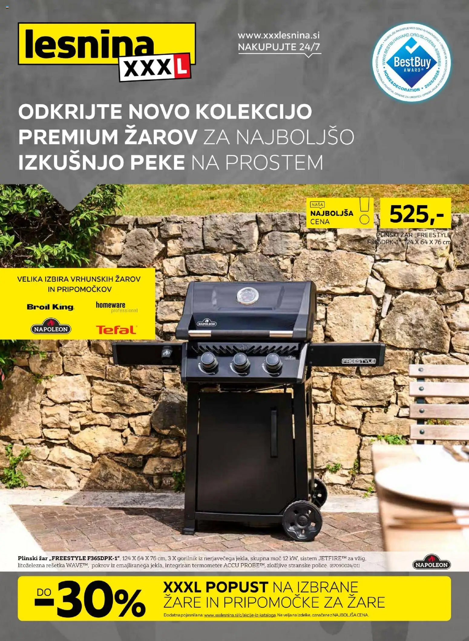 Novi XXXL Lesnina katalog ponudbe – veljaven od 06.07.2026 | Stran: 1 | Izdelki: Plinski žar, Zar, Termometer