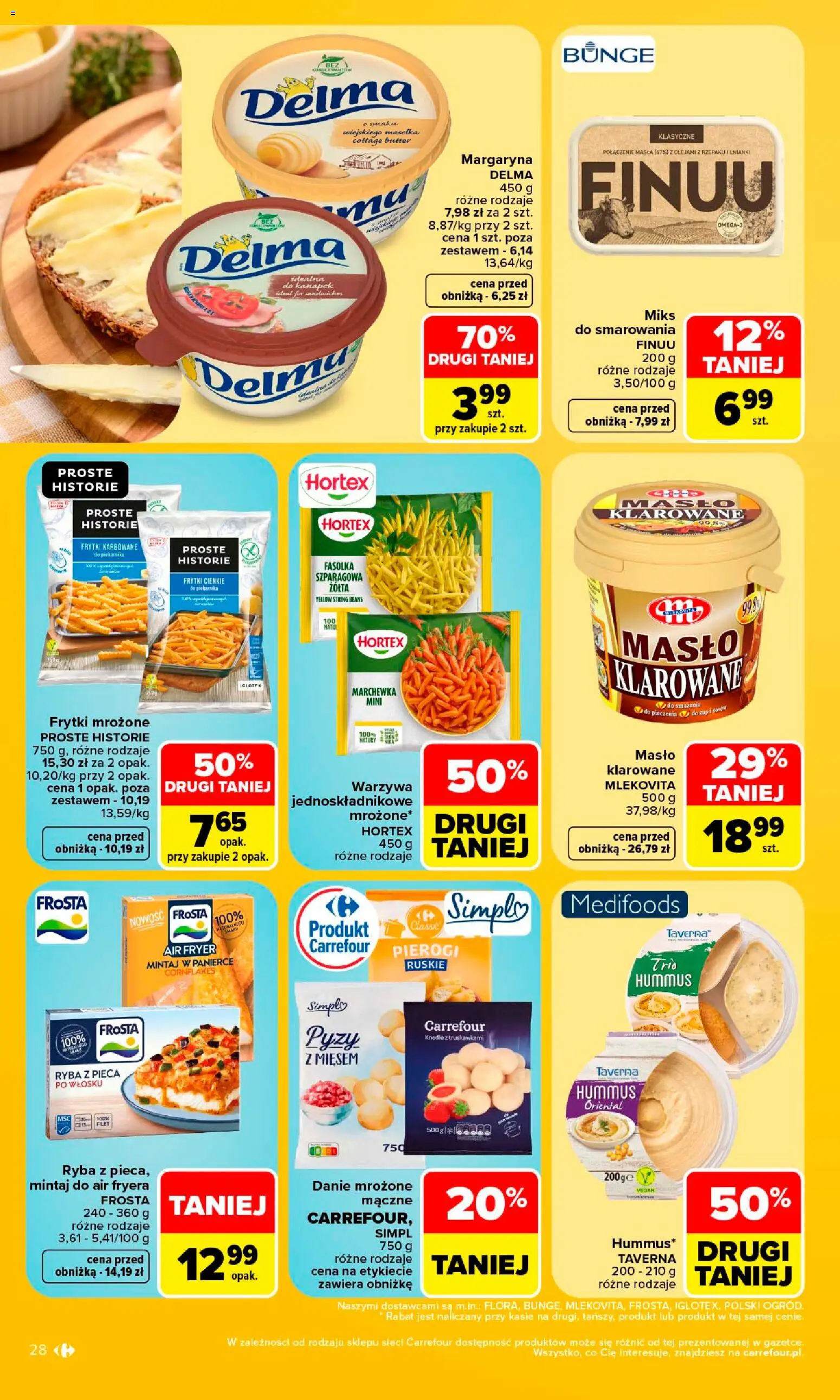 Carrefour gazetka od 10.08.2026 | Strona: 30 | Produkty: Frosta, Masło klarowane, Filet, Marchewka