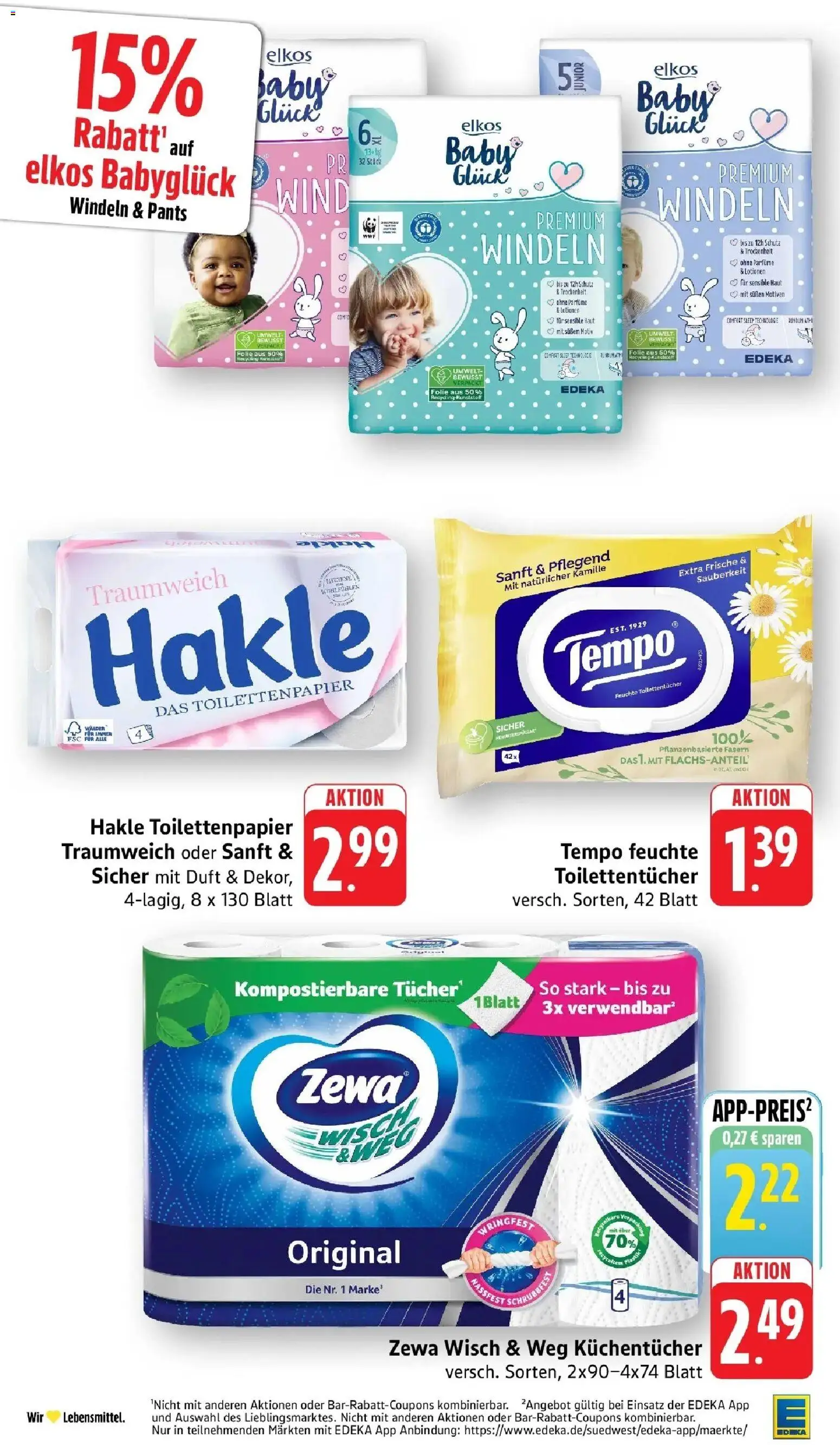Edeka prospekt Nonnenhorn / Bodensee – gültig ab 22.06.2026 | Seite: 32 | Produkte: Duft, Zewa, Tempo, Toilettenpapier
