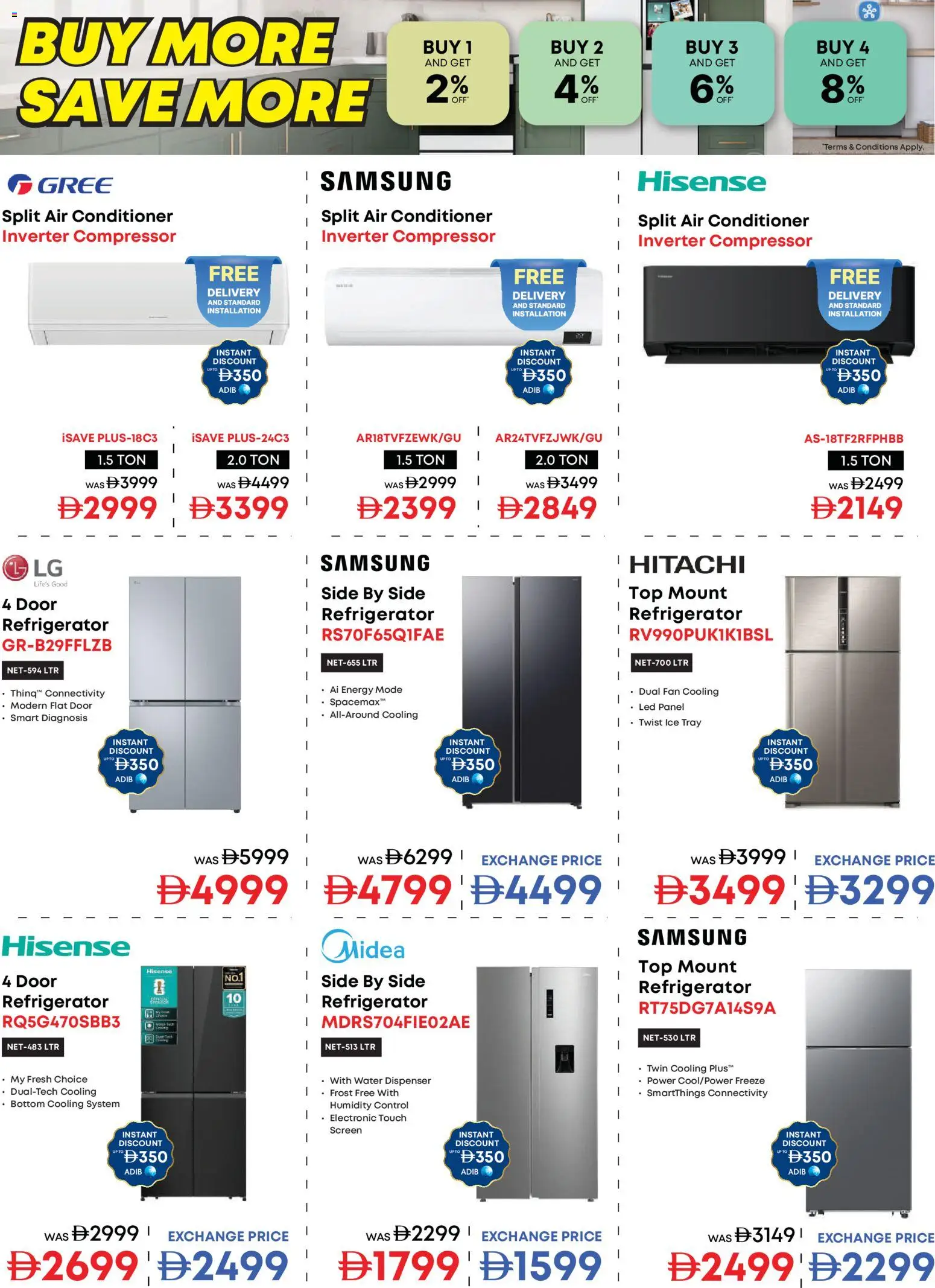 {H1} | Page: 23 | Products: Tray, Refrigerator, Air conditioner, Fan