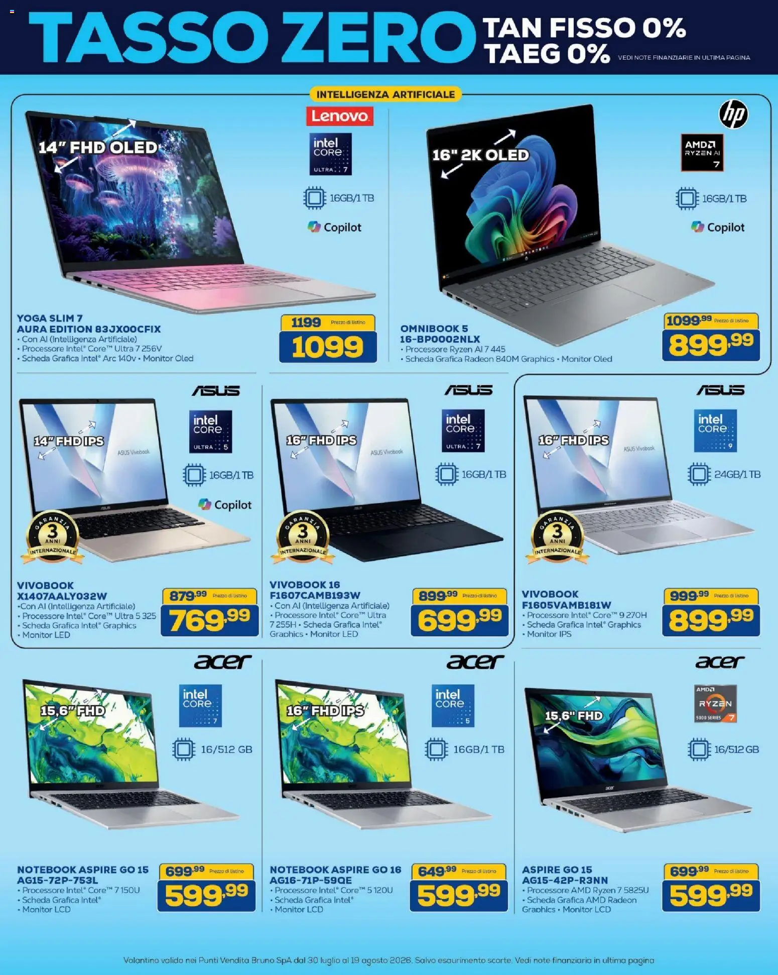 Volantino BRUNO del 30/07/2026 | Pagina: 16 | Prodotti: Monitor, Notebook