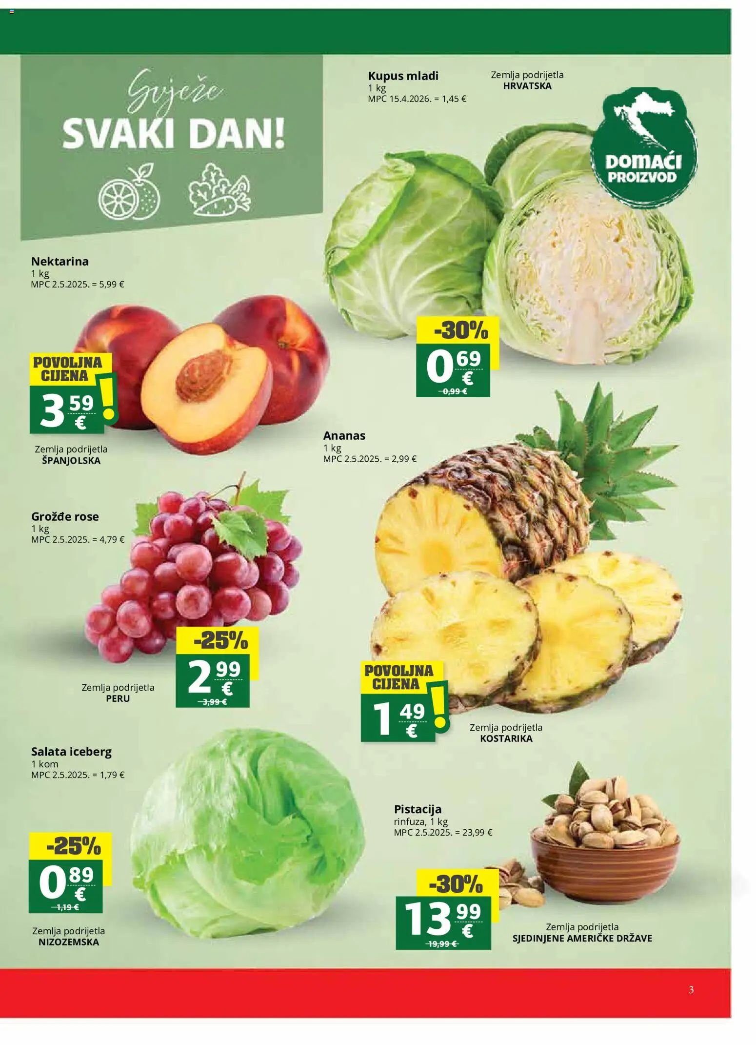Ribola katalog | vrijedi od 20.05.2026 | Stranica: 3 | Proizvodi: Ananas, Salata, Nektarina, Grožđe