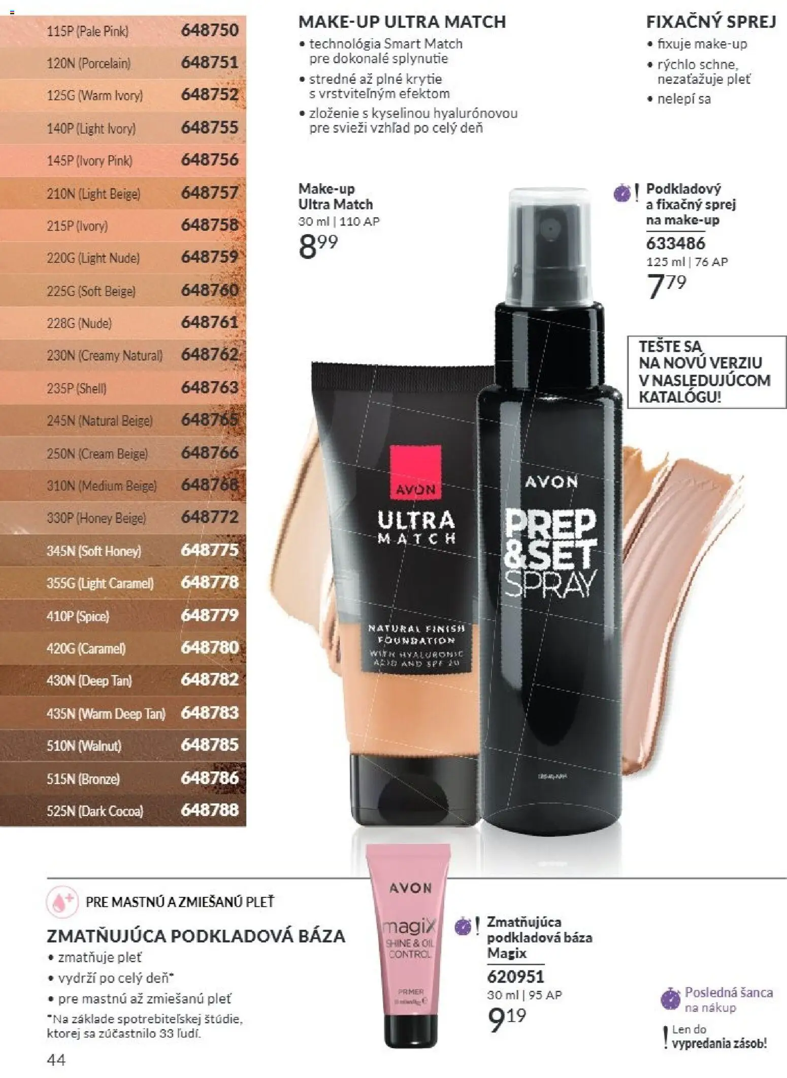 Nové Avon akcie – leták je platný od 01.08.2026 | Strana: 44