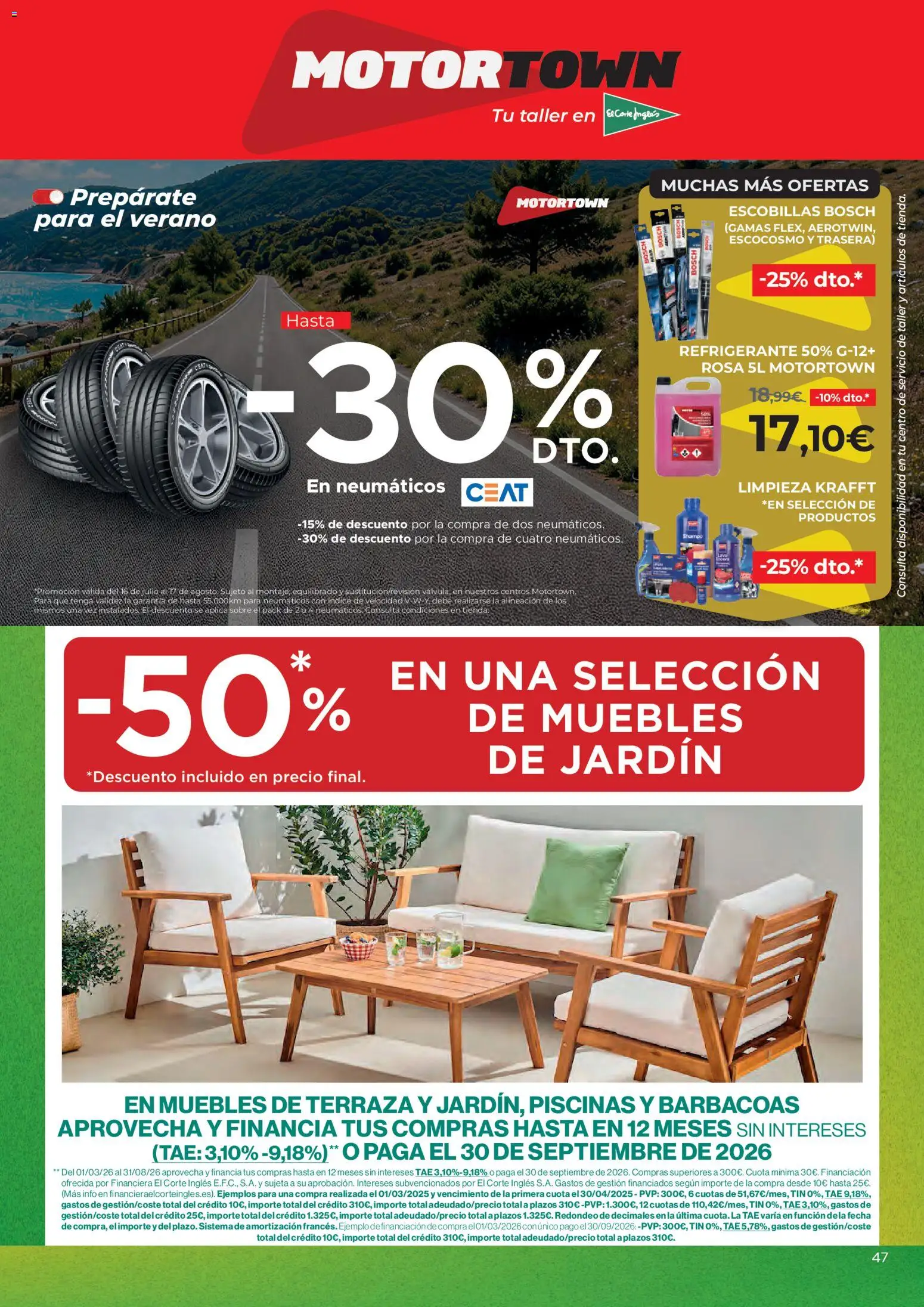Hipercor catálogo │ válido desde el 30/07/2026 | Página: 47 | Productos: Muebles, Muebles de jardín