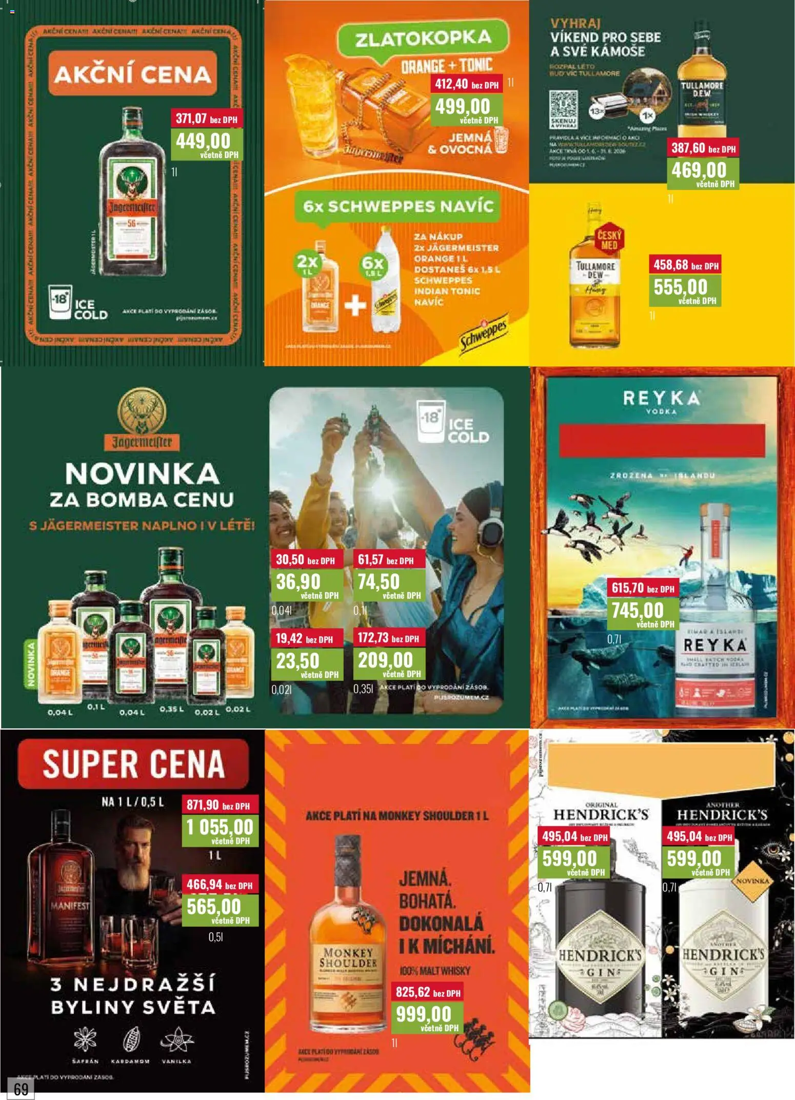 Ratio leták od 01.07.2026 | Strana: 70 | Produkty: Jägermeister, Vodka, Whisky, Tonic