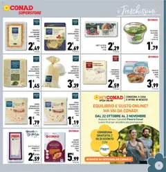 Anteprima del volantino SALMONE AFFUMICATO SCOZZESE, FETTA LUNGA CONAD 100g valido a partire dal 21/10/2026 | Pagina: 13 | Prodotti: Salmone affumicato, Speck, Salmone, Mozzarella di bufala
