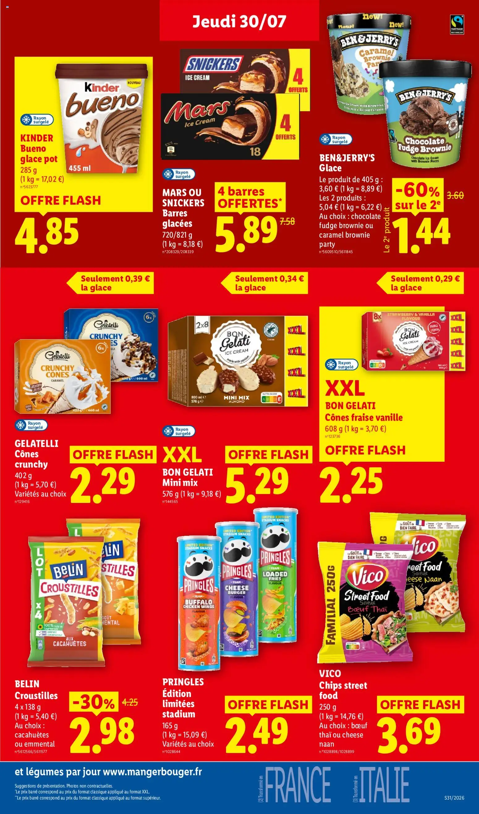 {H1} | Page: 21 | Produits: Pringles, Fraise, Vanille, Chips