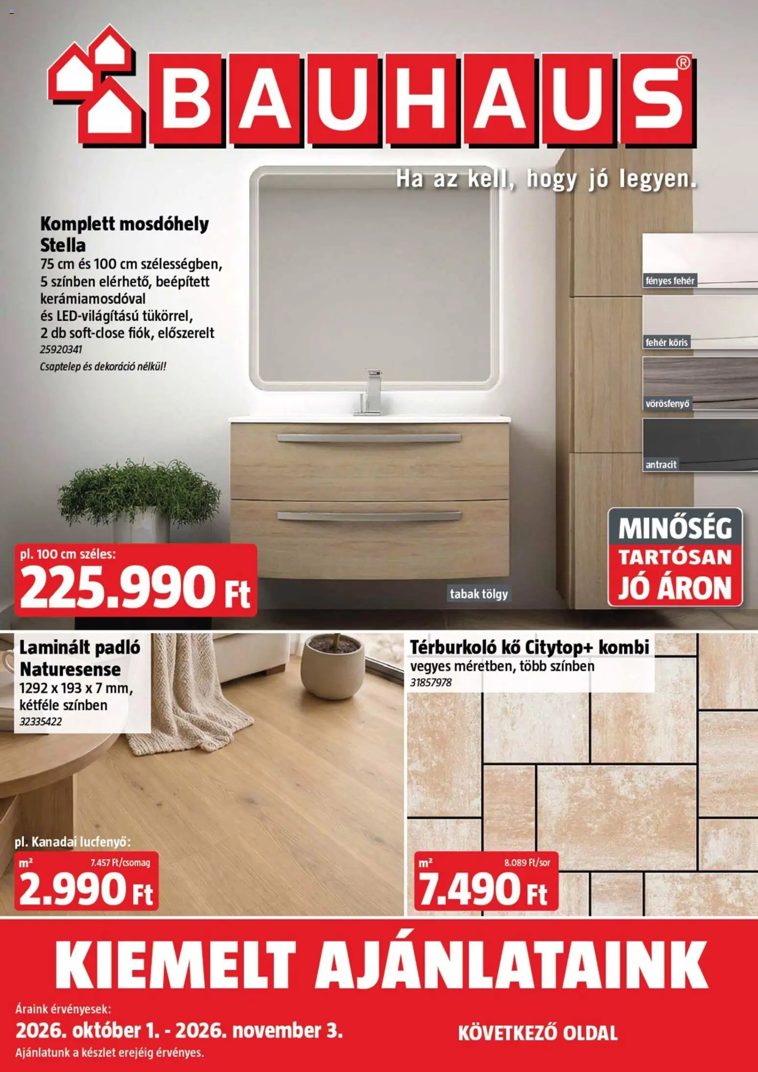Bauhaus akciós ujság - amely érvényes a következő dátumtól: 2026.10.01. | Oldal: 1