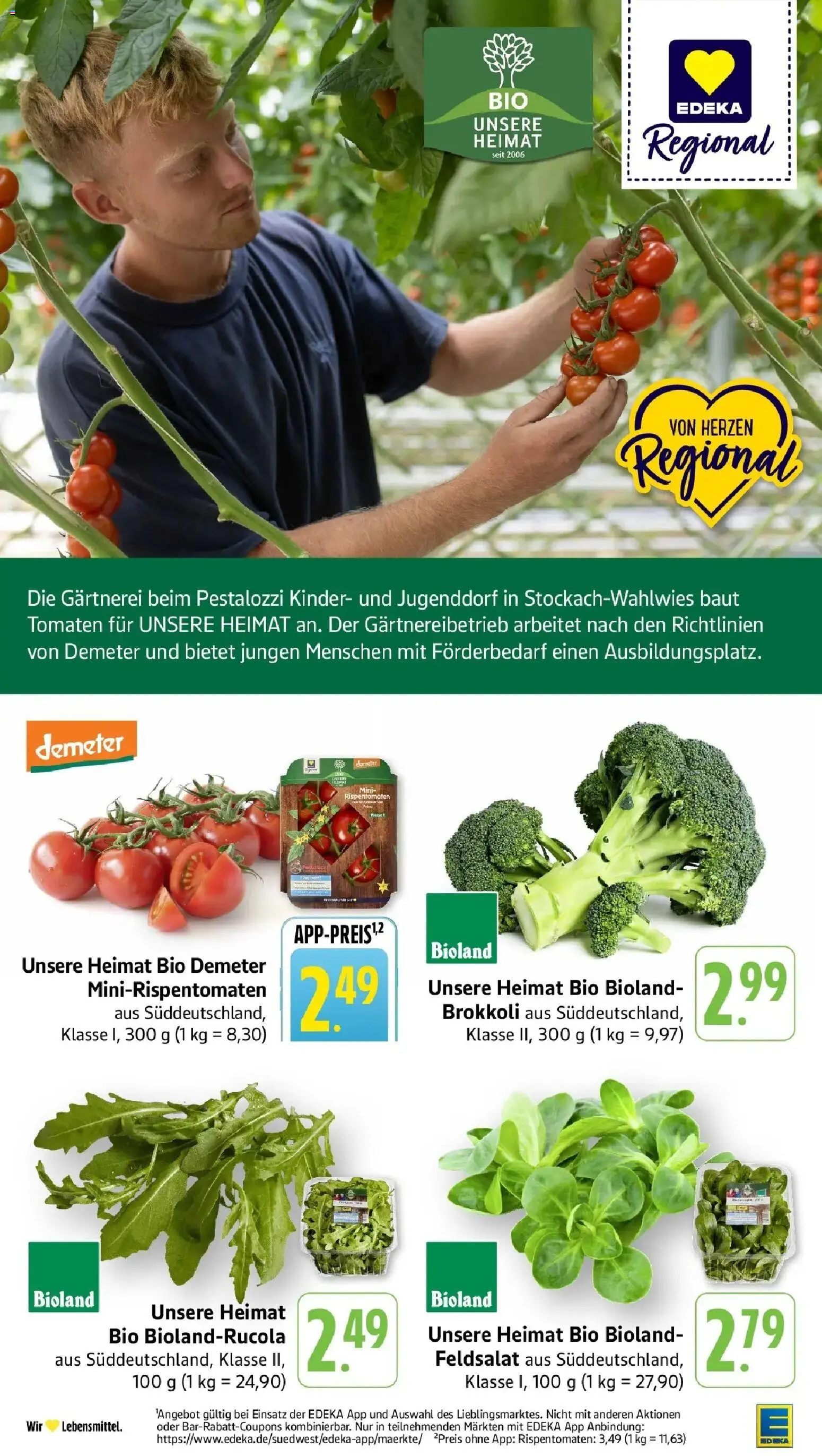 Edeka prospekt Nonnenhorn / Bodensee – gültig ab 22.06.2026 | Seite: 4 | Produkte: Tomaten, Brokkoli