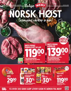 Forhåndsvisning av Meny Helgø kundeavis Norsk Host gyldig fra 01/10/2026