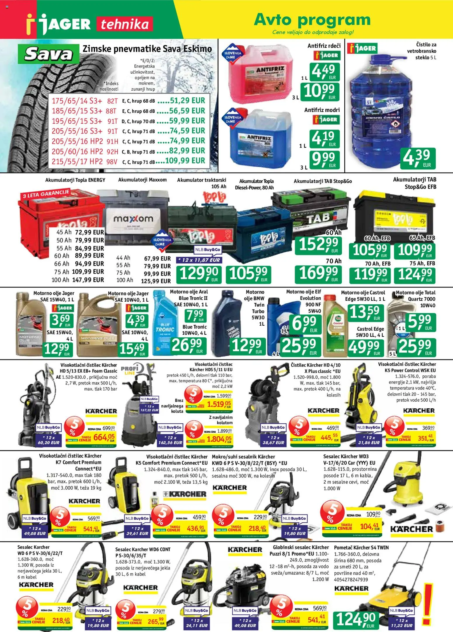Novi Jager katalog ponudbe – veljaven od 16.09.2026 | Stran: 11 | Izdelki: Kabel, Teza, Sesalec, Sesalnik