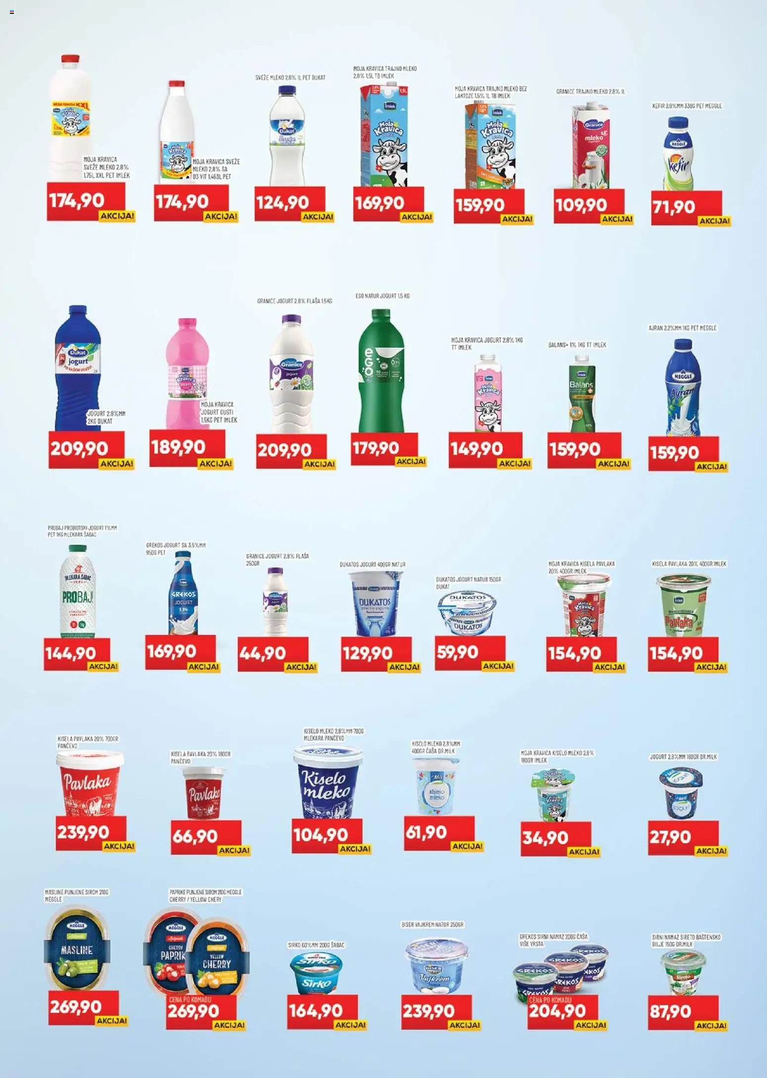 Medius katalog - važi od 07.04.2026 | Strana: 5 | Proizvode: Masline, Kefir, Mleko, Pavlaka
