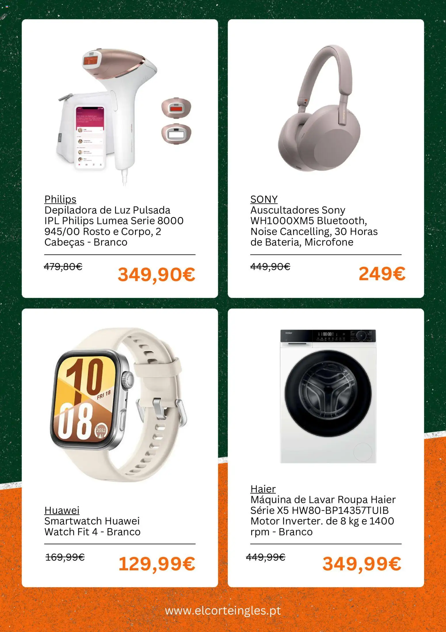 El Corte Ingles Black Friday │ válido de 30/10/2026 | Página: 3 | Produtos: Máquina de lavar, Depiladora, Smartwatch, Máquina de lavar roupa
