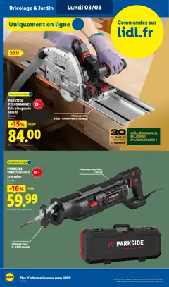 LIDL - Prévisualisation de PARKSIDE PERFORMANCE Scie plongeante sans fil, Scie plongeante sans fil valide à partir de 30/07/2026 | Page: 52