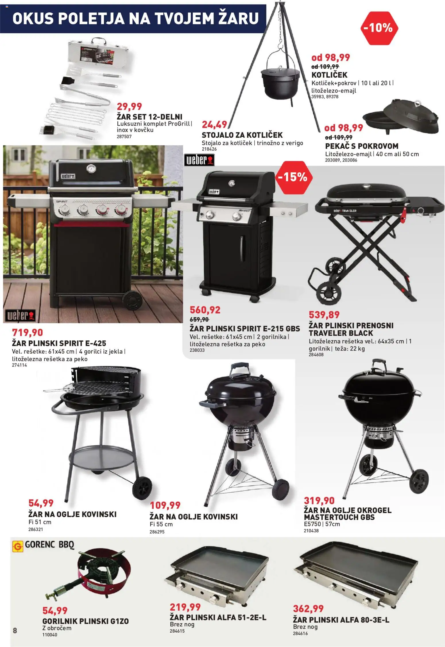 Novi Inpos katalog ponudbe – veljaven od 04.06.2026 | Stran: 8 | Izdelki: Teza, Zar