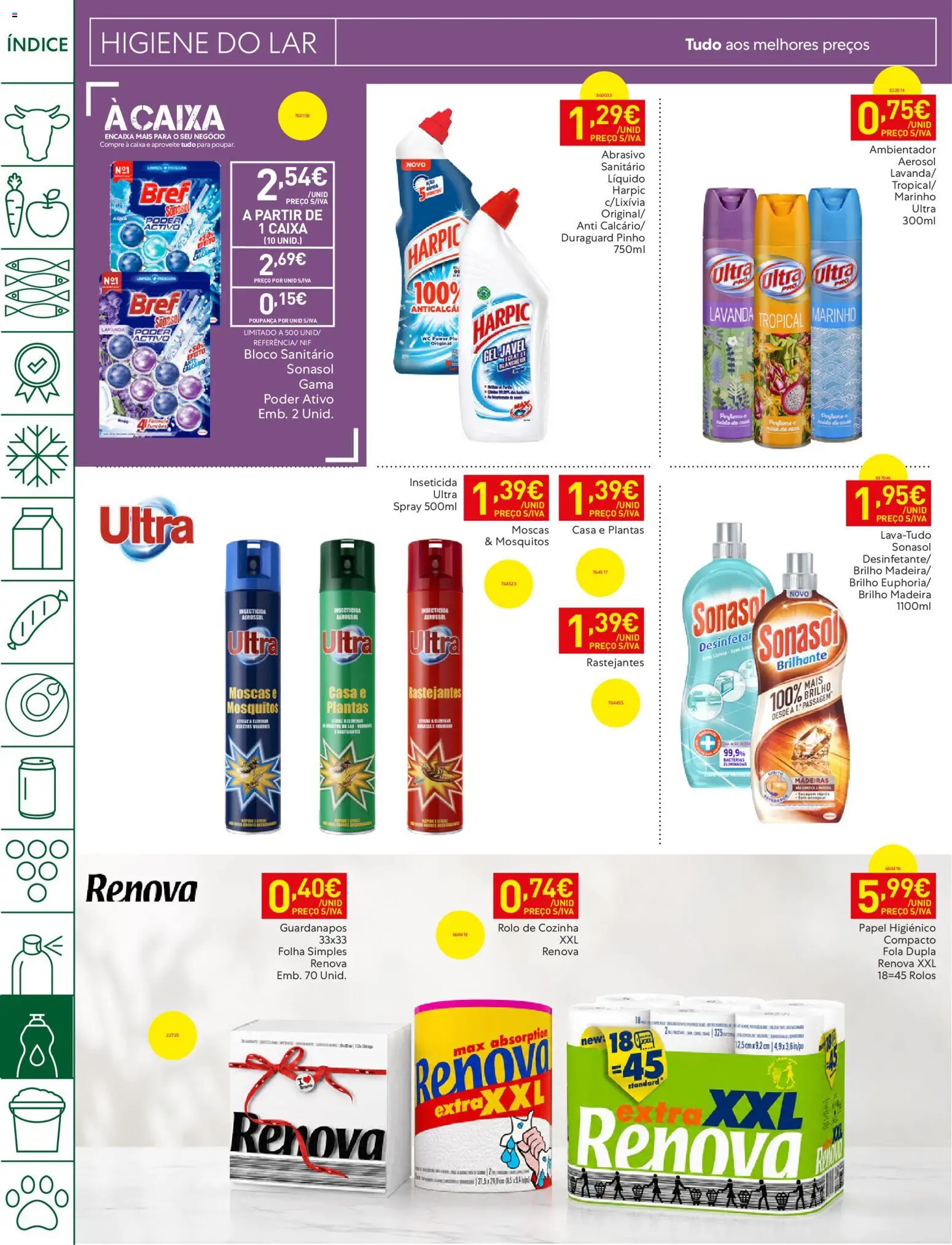 Recheio folheto Madeira │ válido de 25/08/2026 | Página: 36 | Produtos: Papel higiénico, Inseticida, Bloco sanitário, Caixa