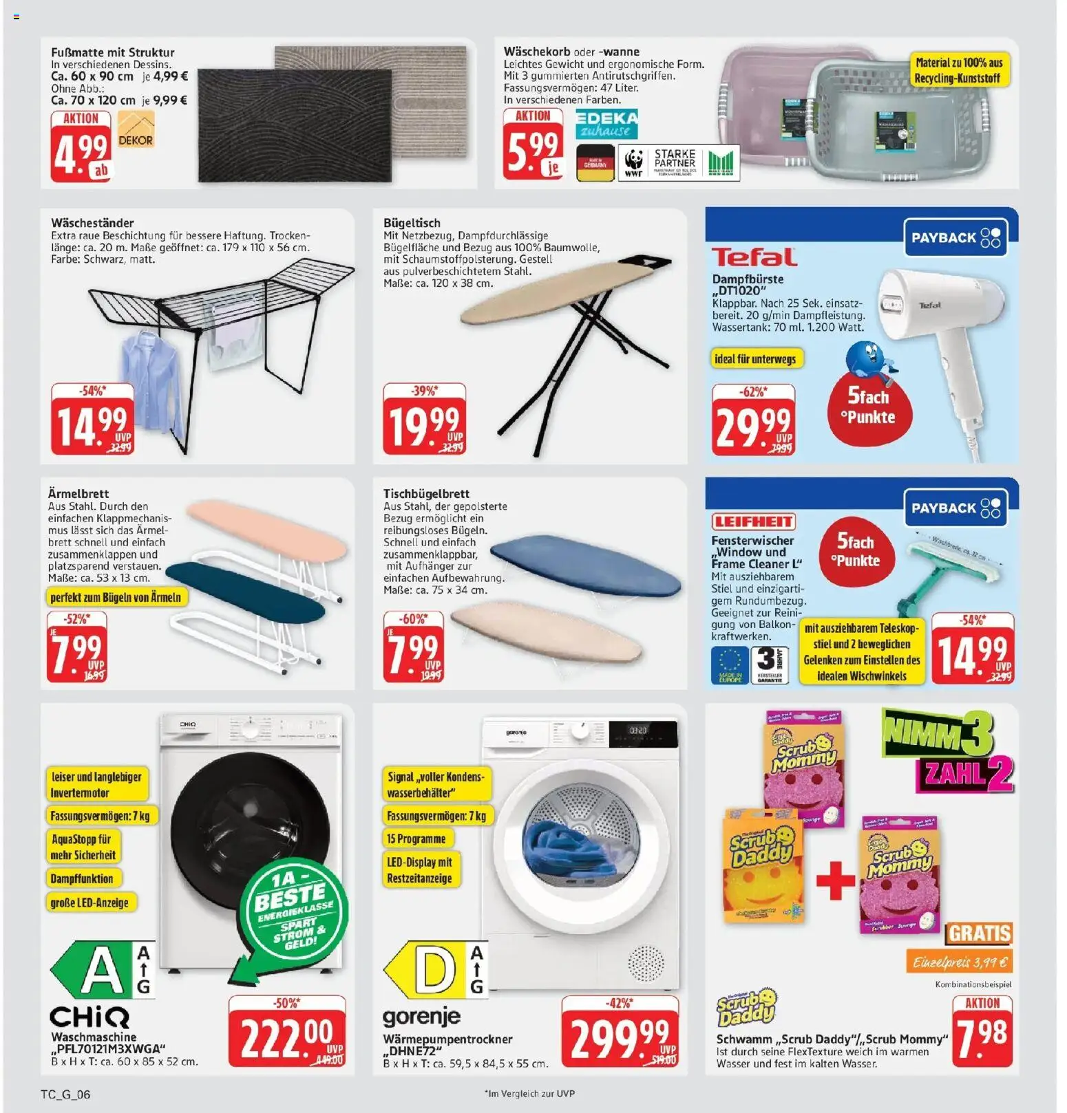 Marktkauf Prospekt Kirchheim (ab 31.08.2026) » Angebote online | Seite: 38 | Produkte: Gorenje, Gewicht, Fußmatte, Waschestander