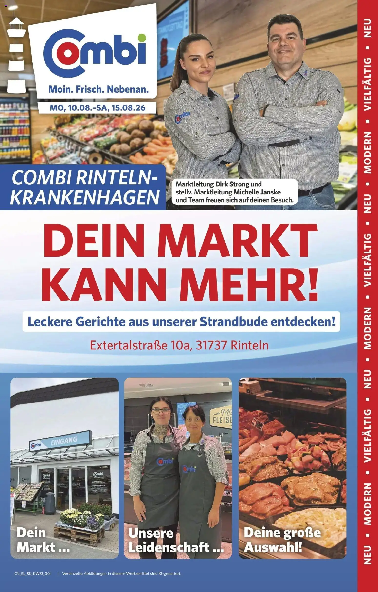 Combi Prospekt Rinteln – gültig ab 10.08.2026 | Seite: 1 | Produkte: Gerichte