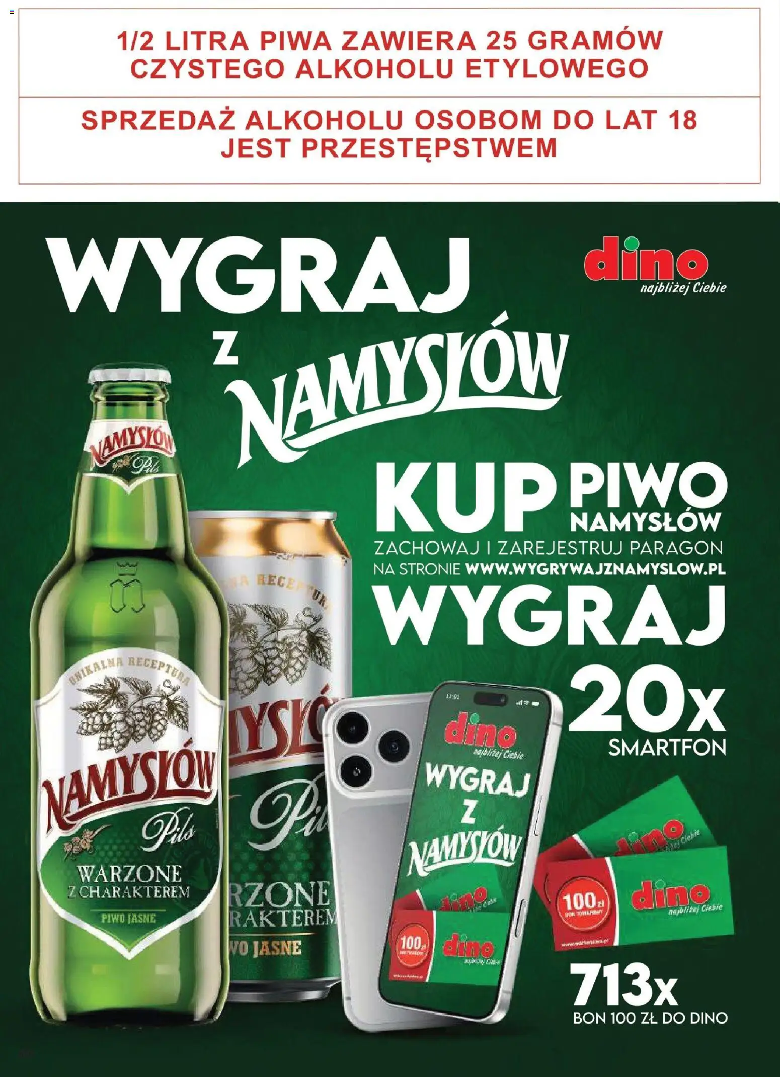 Dino gazetka od 12.08.2026 | Strona: 60 | Produkty: Smartfon, Piwo, Piwo Namysłów
