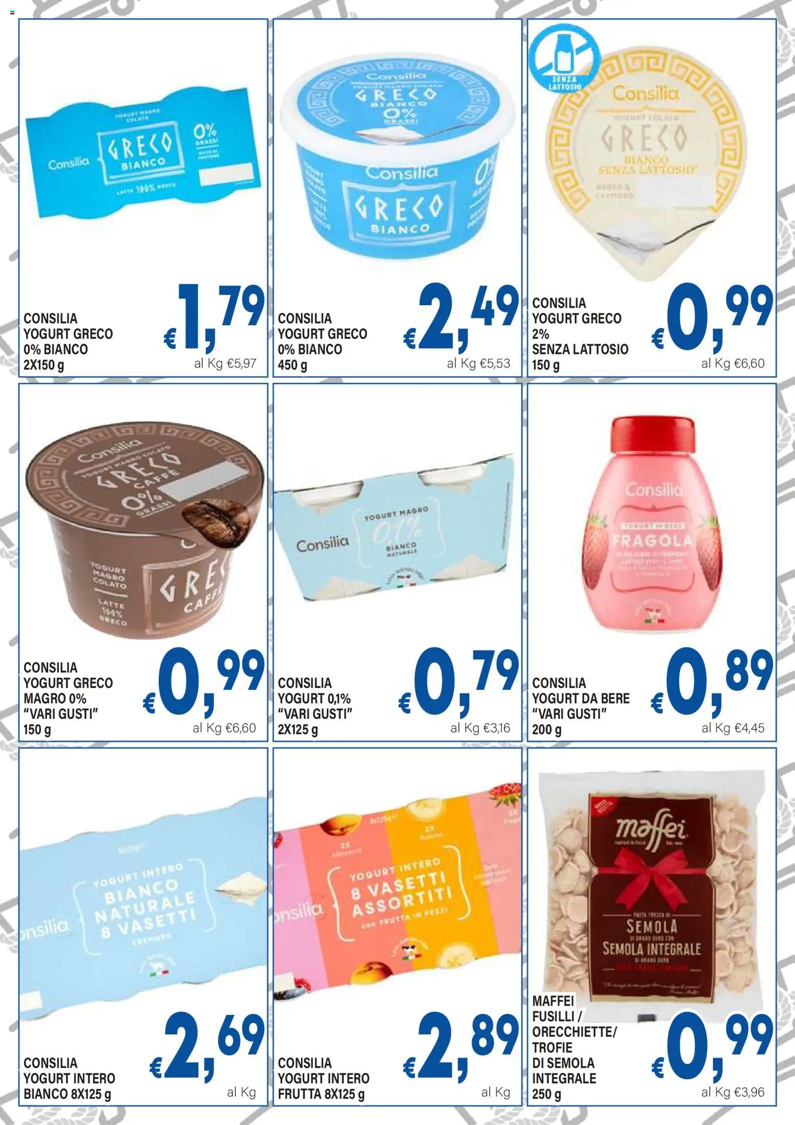Volantino DEM del 30/06/2026 | Pagina: 12 | Prodotti: Yogurt greco, Caffè, Frutta, Fusilli