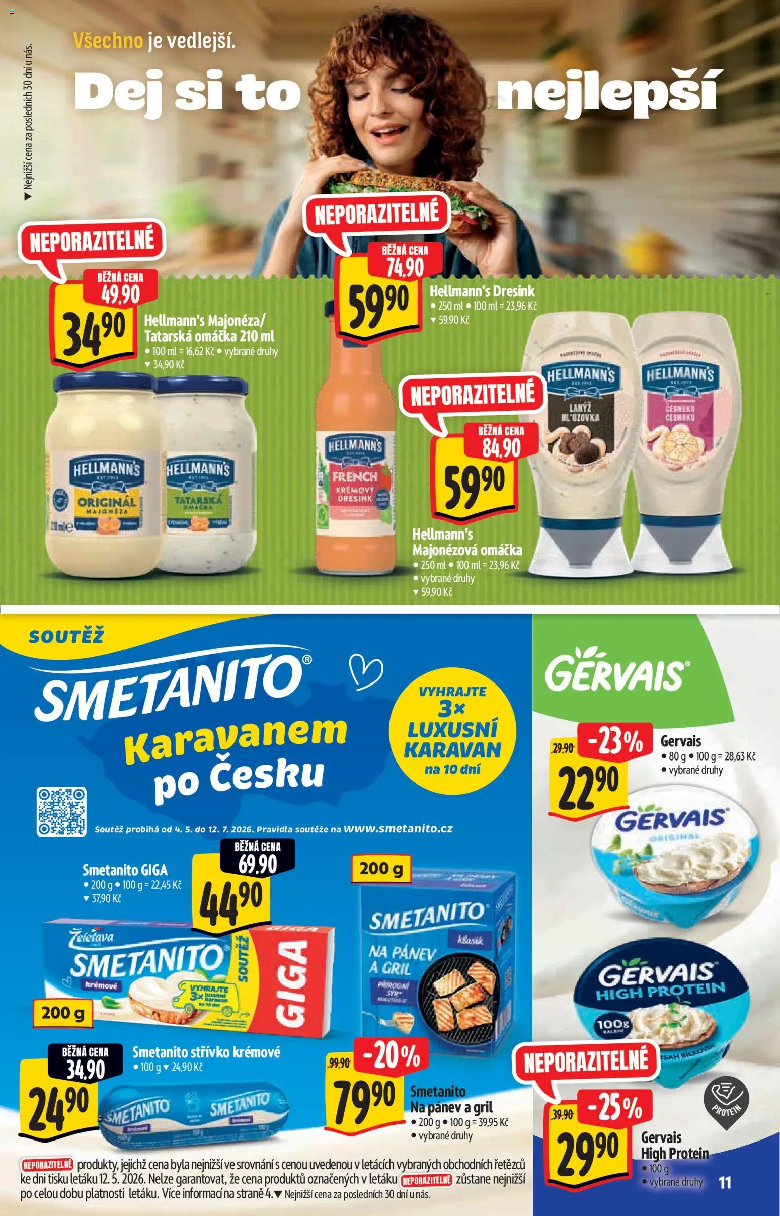 Albert katalog - Hypermarket od 20.05.2026 | Strana: 11 | Produkty: Gril, Hellmann's, Tatarská omáčka, Protein