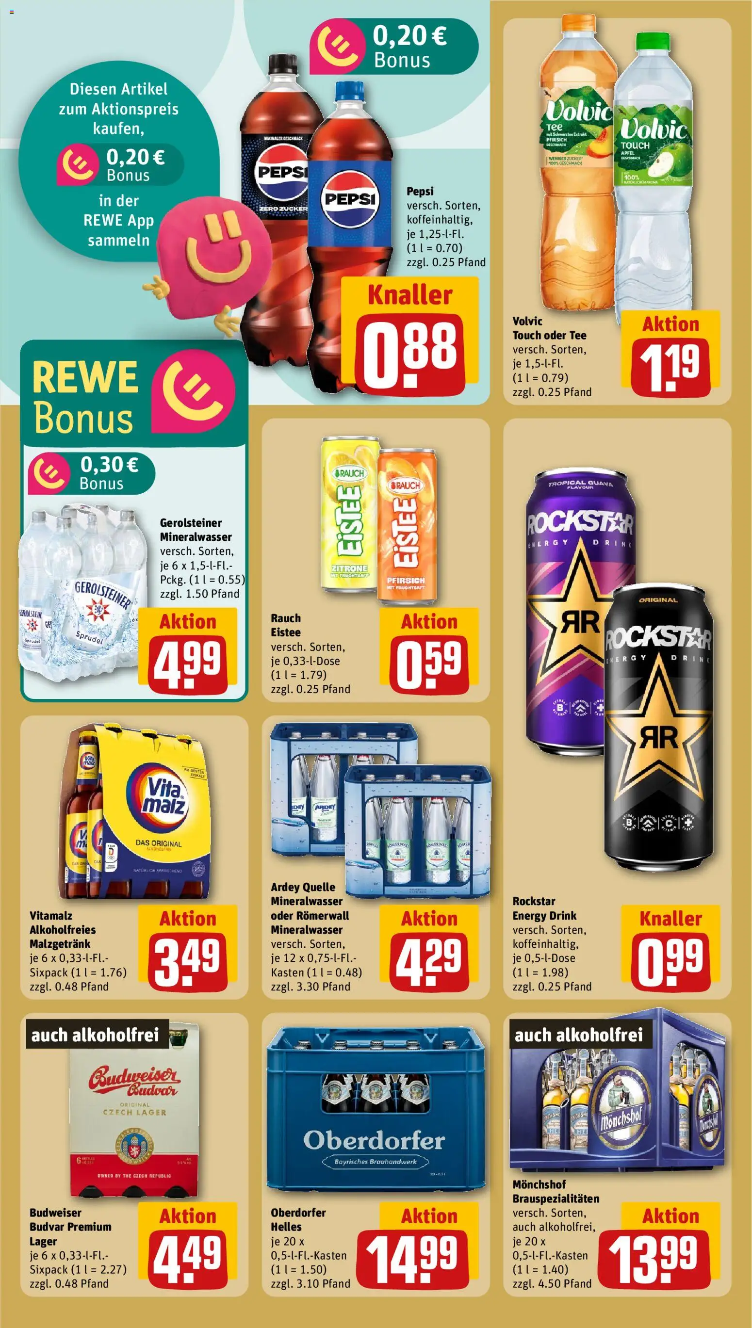 Rewe ihr Kaufpark Prospekt – gültig ab 08.06.2026 | Seite: 18 | Produkte: Zucker, Pfirsich, Tee, Gerolsteiner