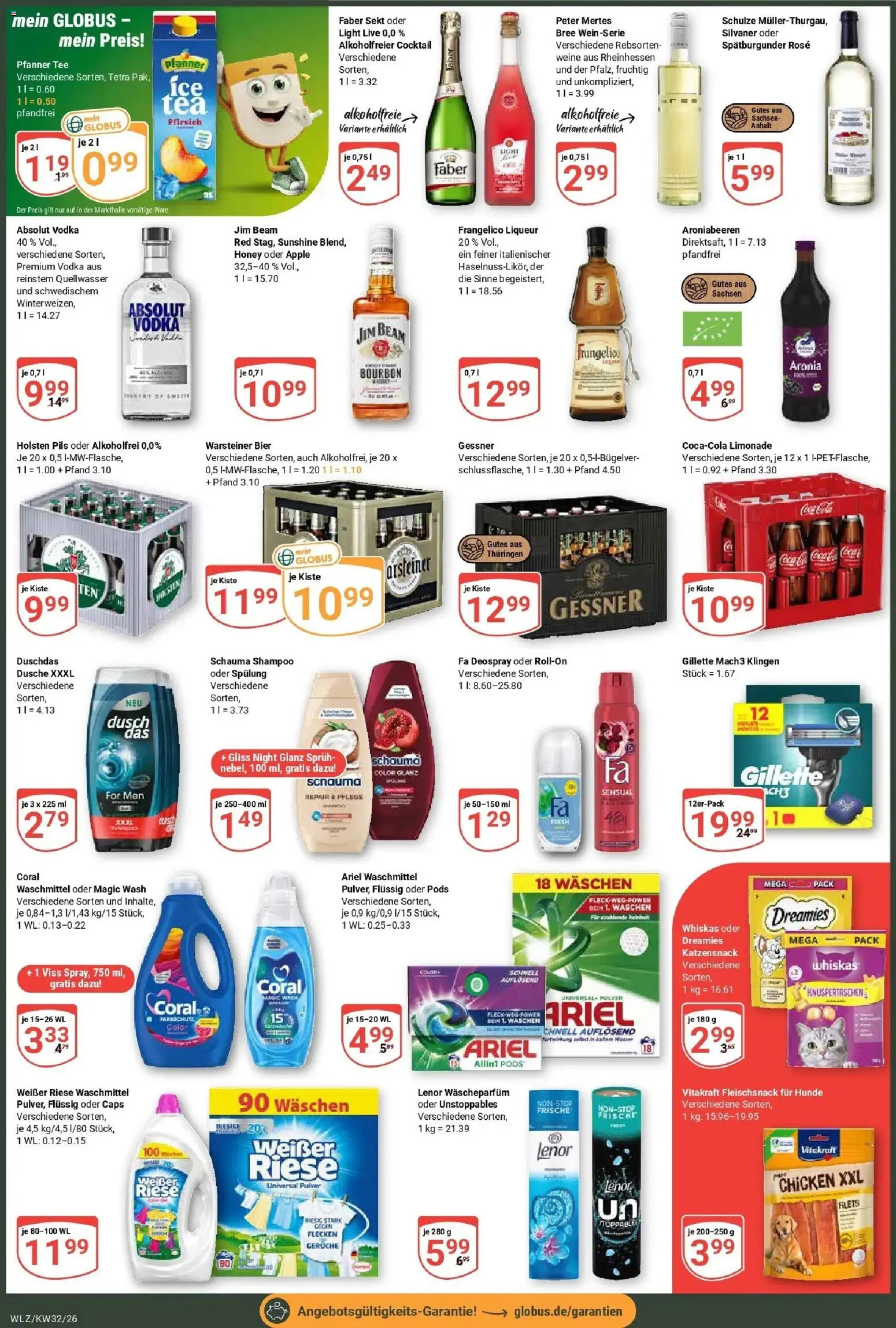 Globus Prospekt Weischlitz (ab 03.08.2026) » Angebote online | Seite: 4 | Produkte: Bier, Limonade, Shampoo, Tee