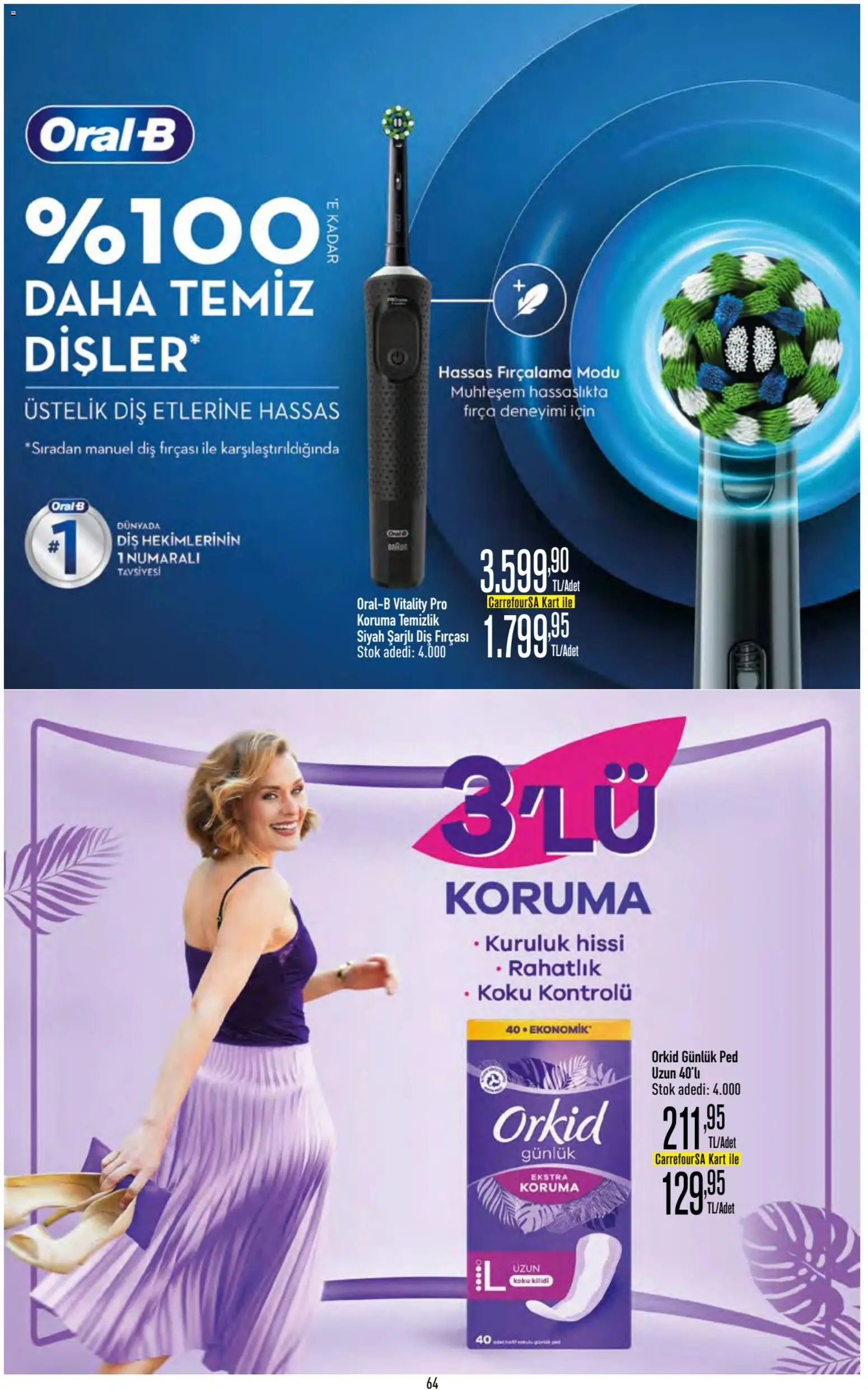 CarrefourSA - Katalog Gurme - 20 Ağustos 2026 tarihinden itibaren geçerlidir | Sayfa: 64 | Ürünler: Fırça, Diş fırçası, Koku