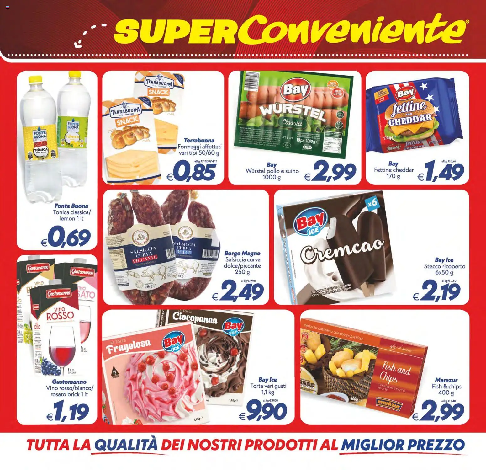 Volantino SuperConveniente del 02/10/2026 | Pagina: 8 | Prodotti: Pollo, Merluzzo, Panna, Patate