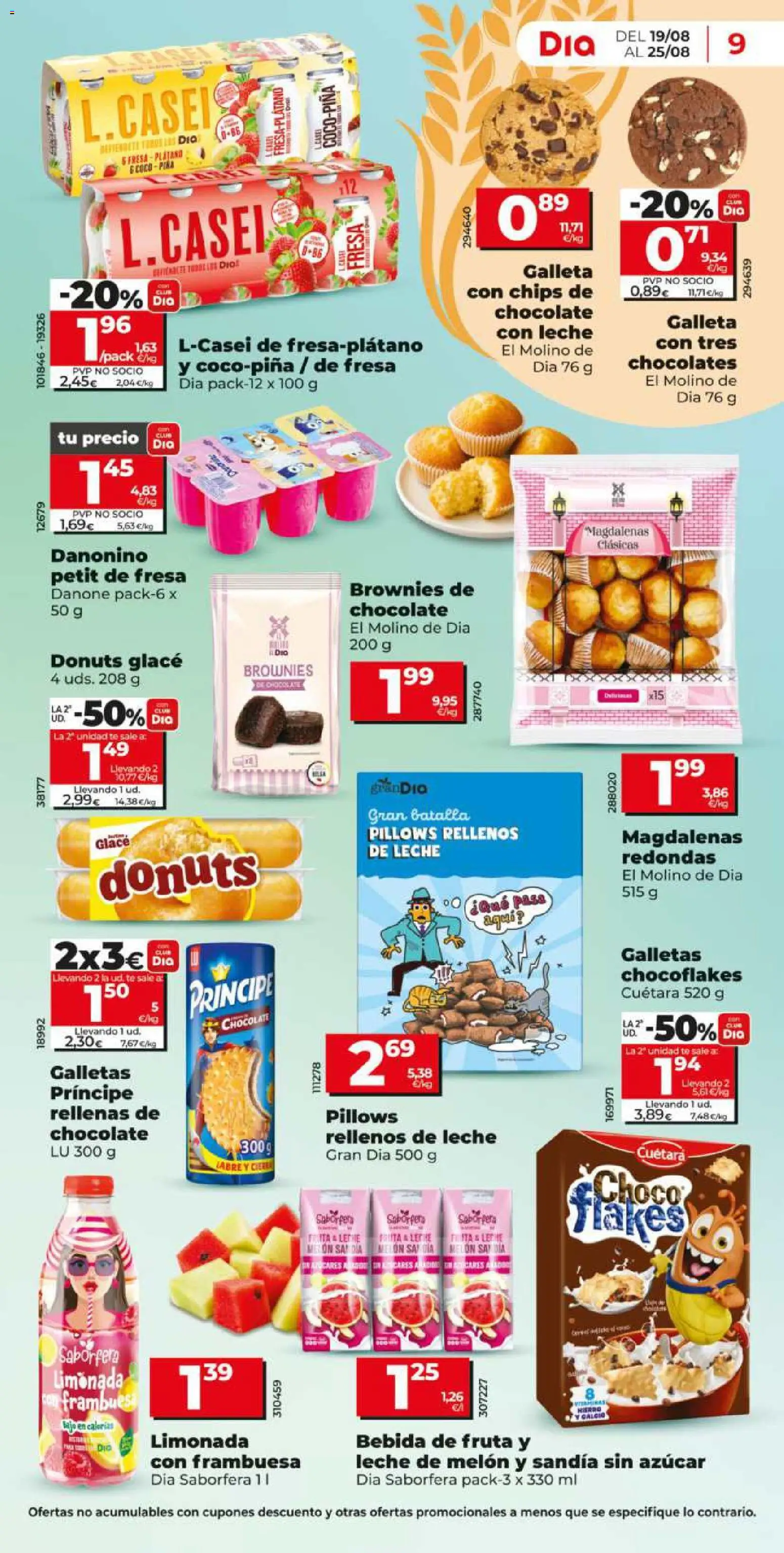 Dia - folleto Market │ válido desde el 19/08/2026 | Página: 9 | Productos: Melón, Fruta, Chocolate, Dónut