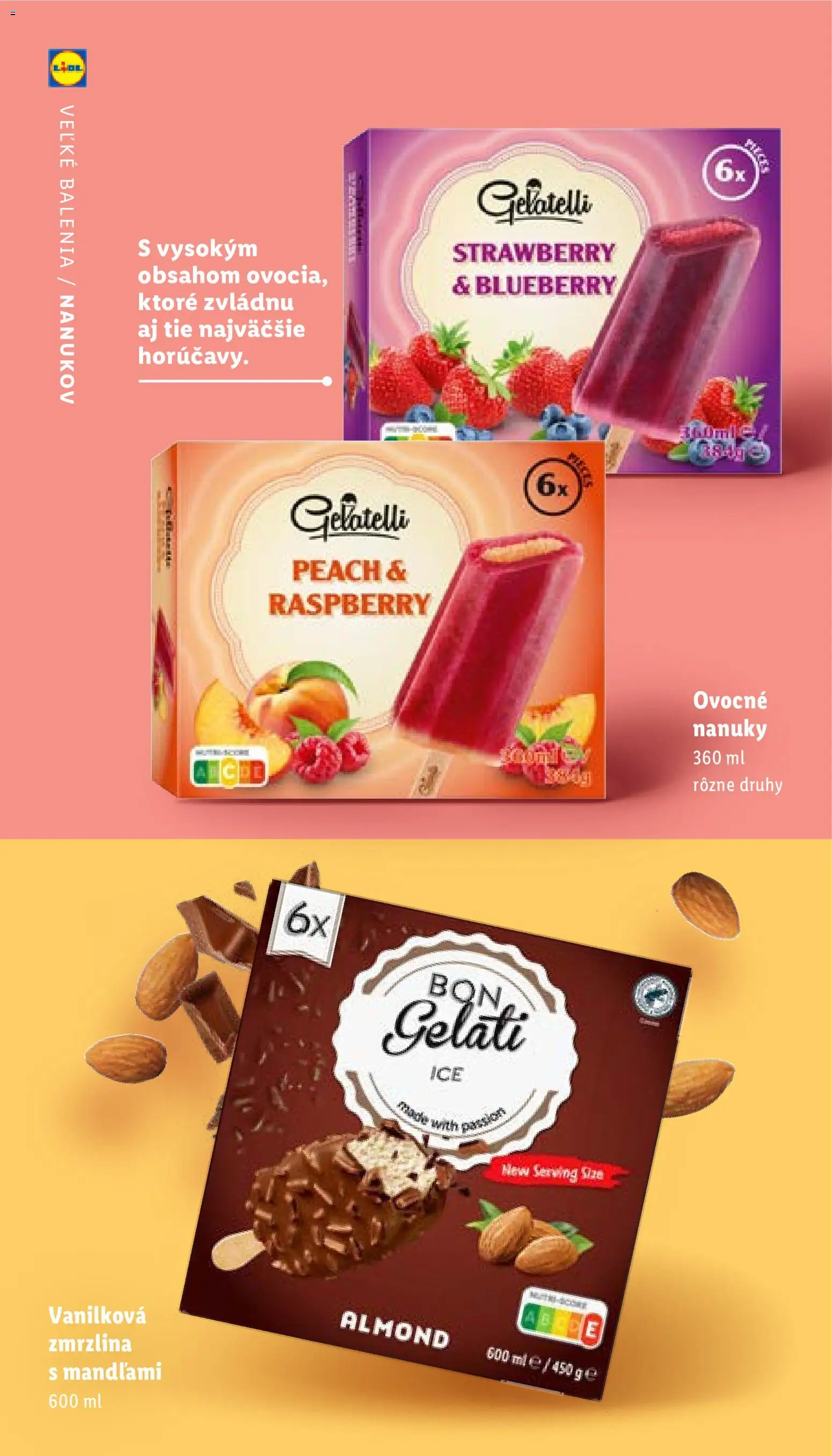 Nové Lidl akcie – leták je platný od 05.05.2026 | Strana: 13 | Produkty: Zmrzlina, Nanuky