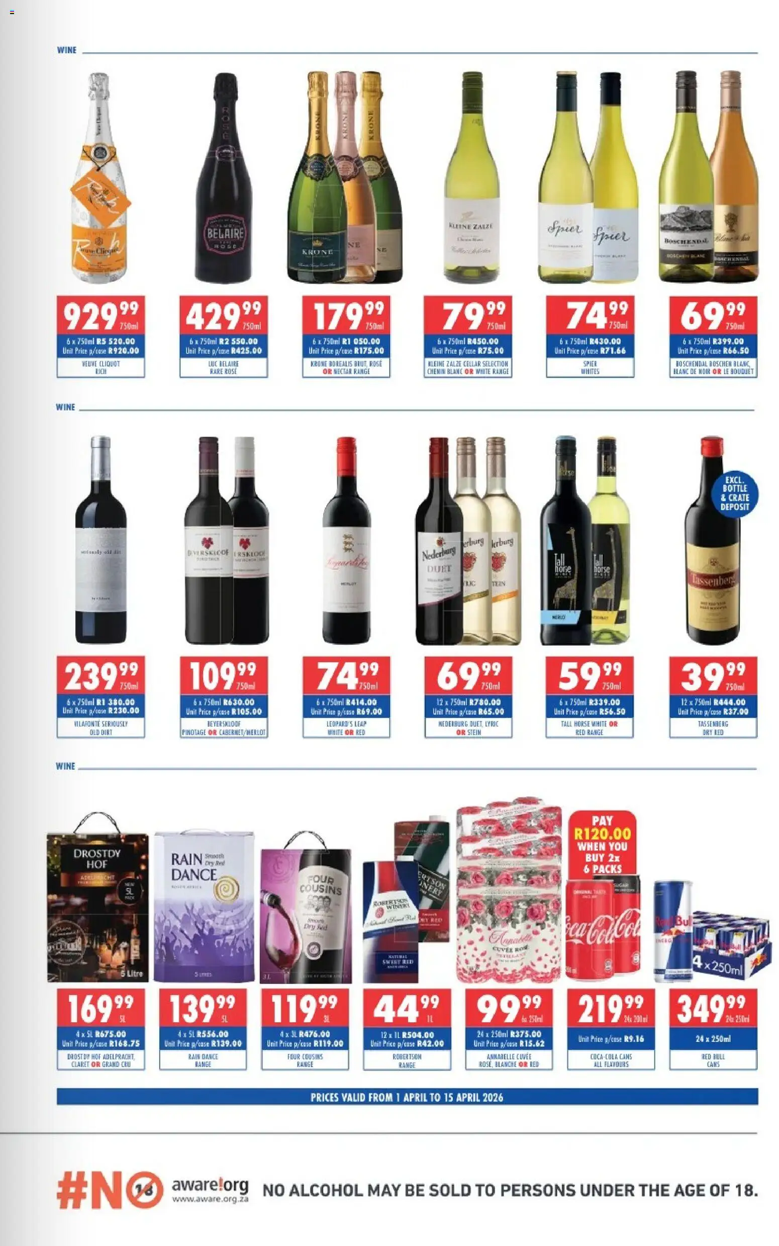 New Ultra Liquors catalogue – valid from 01/04/2026 | Page: 4 | Products: Bed, Wine